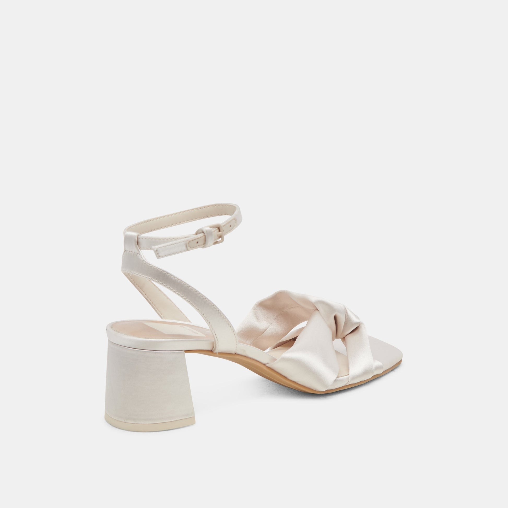 Brenna Ivory Satin Heels
