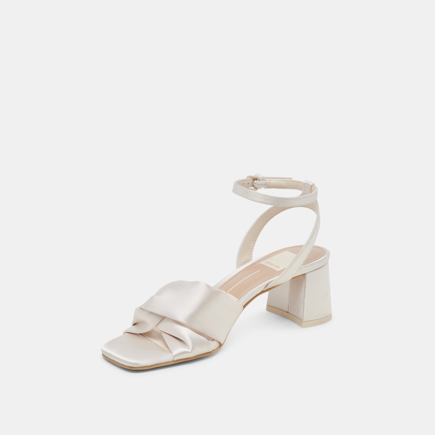 Brenna Ivory Satin Heels