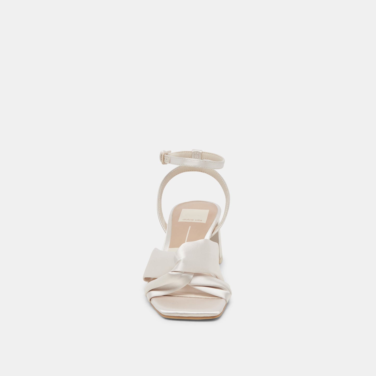 Brenna Ivory Satin Heels