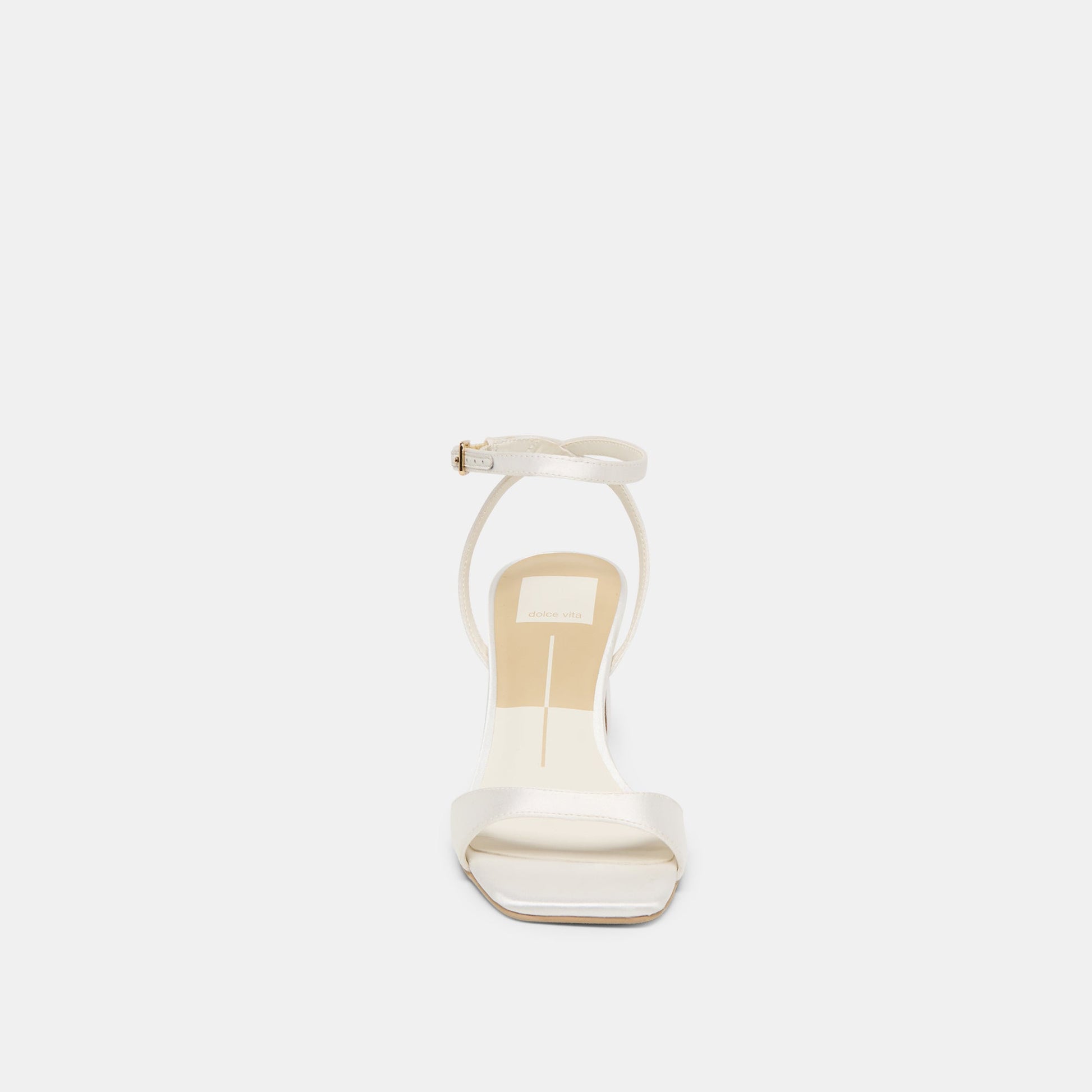 Tilda True White Satin Heels
