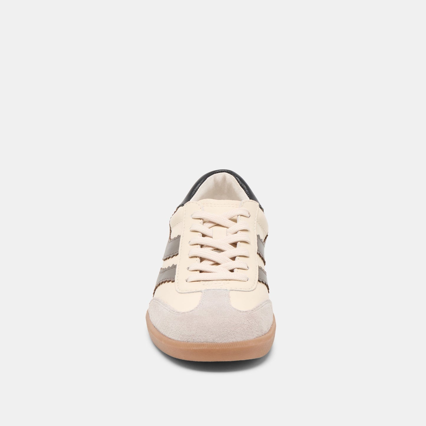 Merit White Grey Leather Sneakers