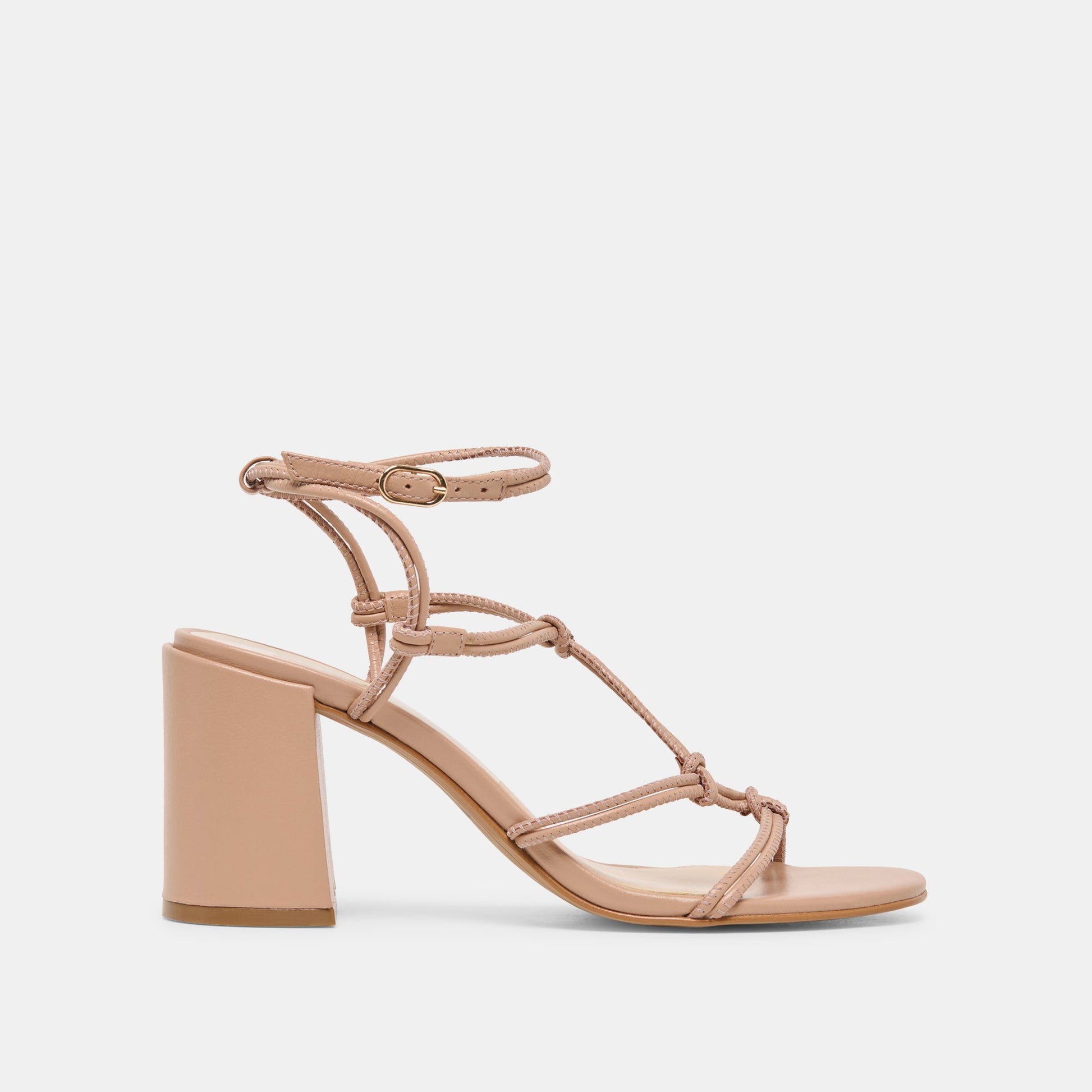 Fizzy Lt Tan Leather Heels