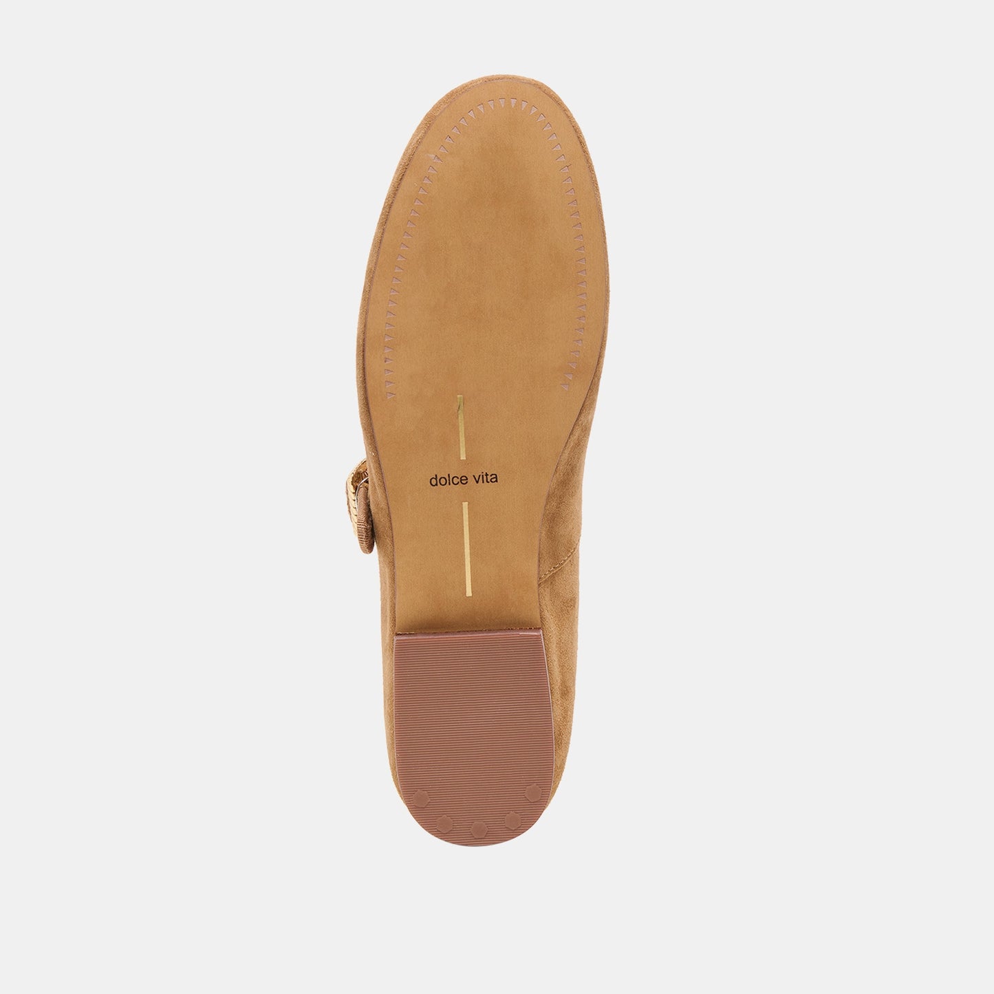 Relan Lt Brown Suede Ballet Flats