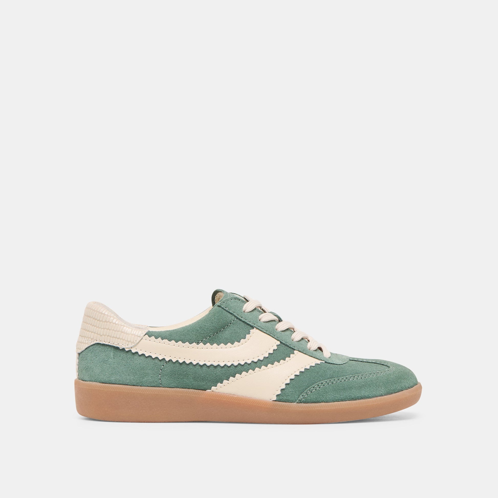 Merit Dk Green Suede Sneakers