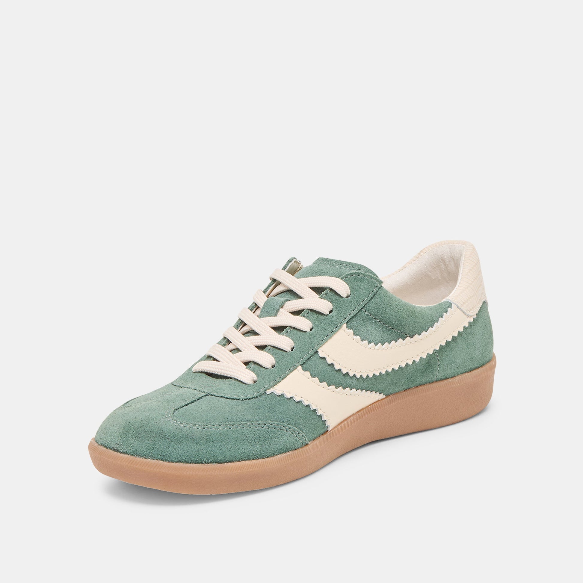 Merit Dk Green Suede Sneakers