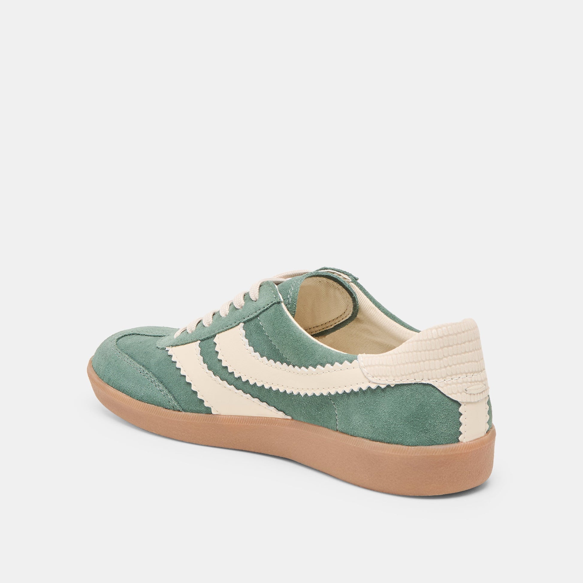 Merit Dk Green Suede Sneakers