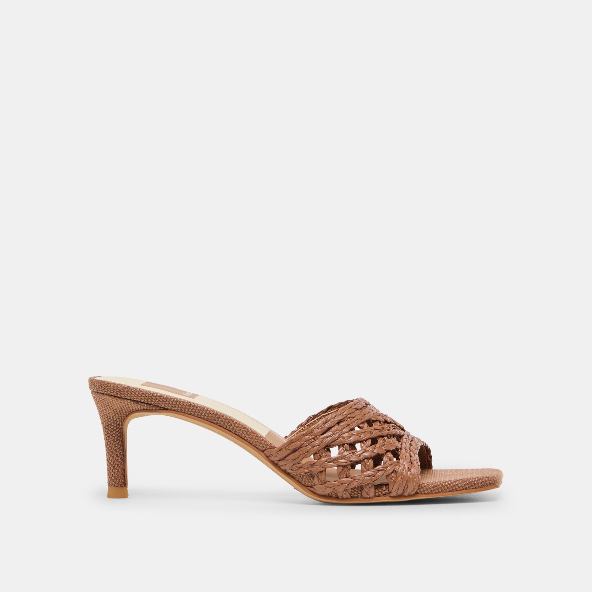 Bowen Cognac Raffia Heels