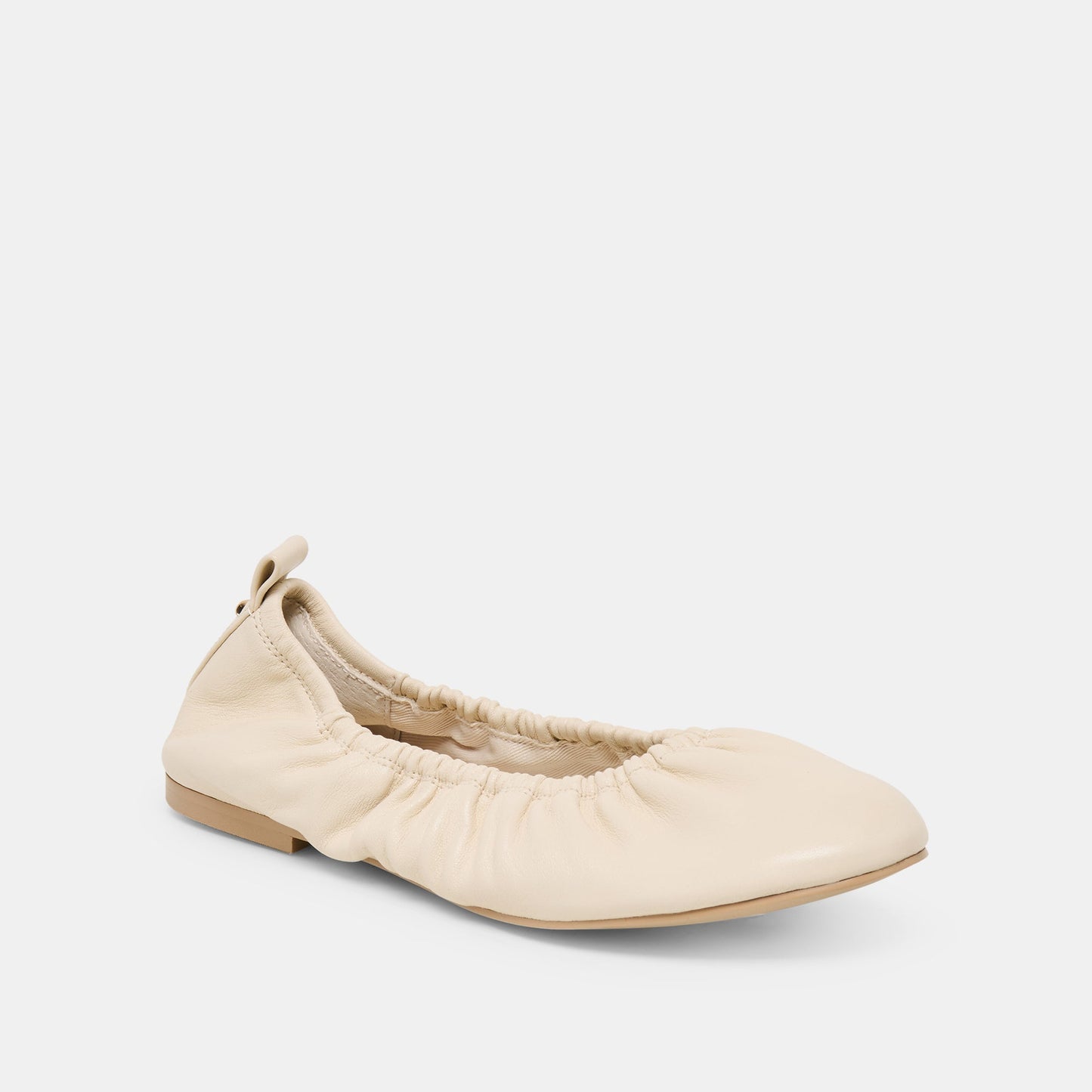 Conrad Bone Leather Ballet Flats