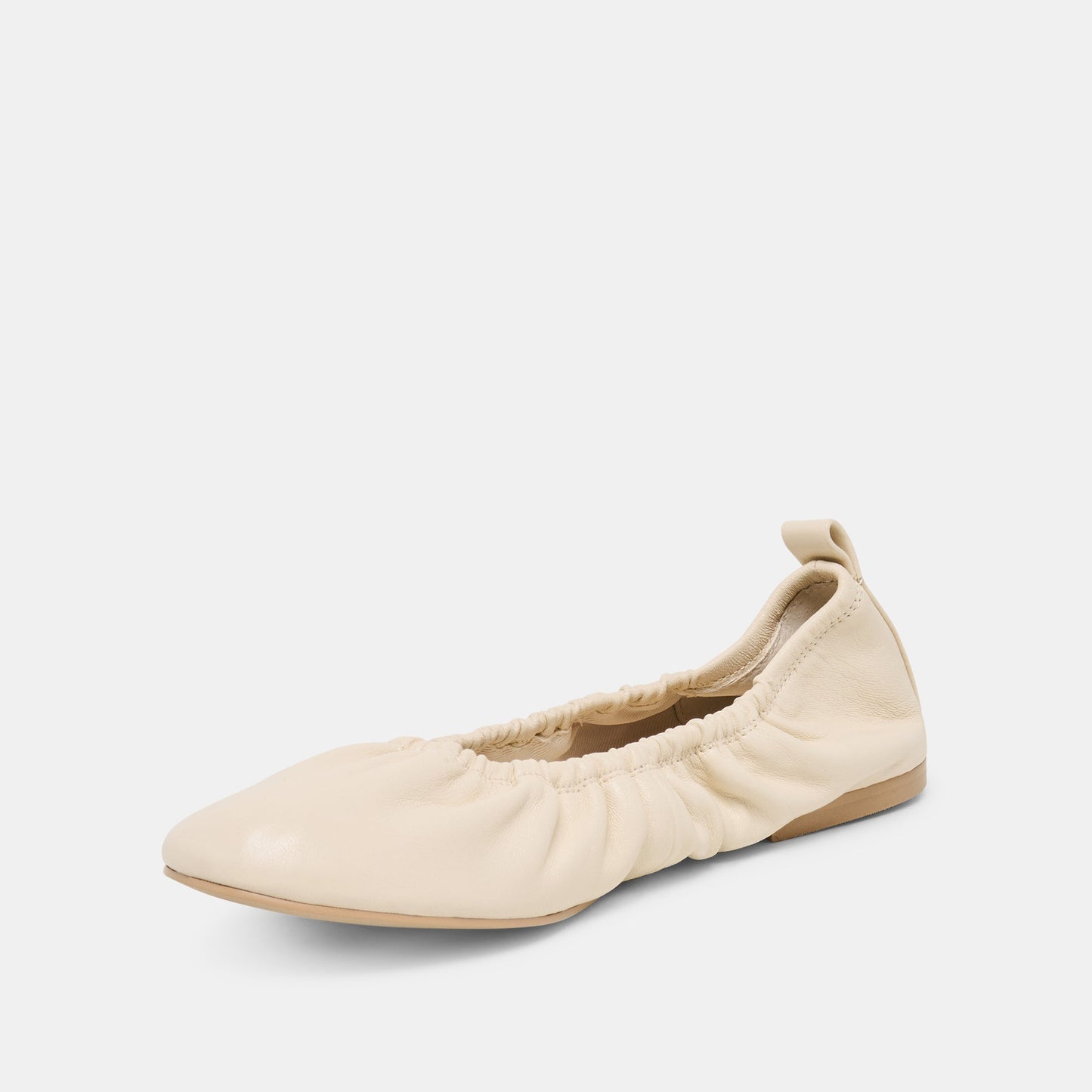 Conrad Bone Leather Ballet Flats