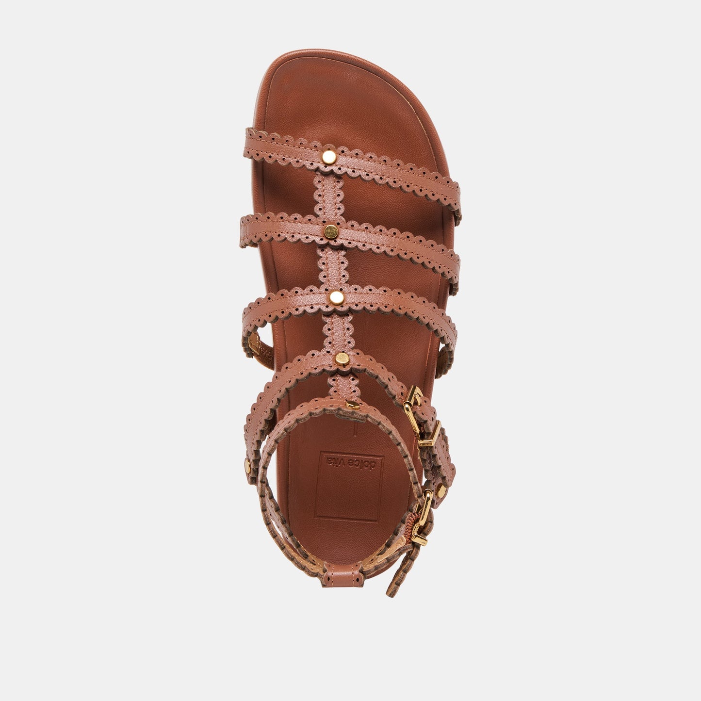 Susana Cognac Leather Sandals
