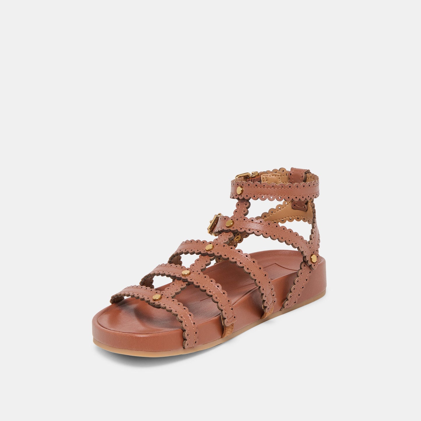 Susana Cognac Leather Sandals