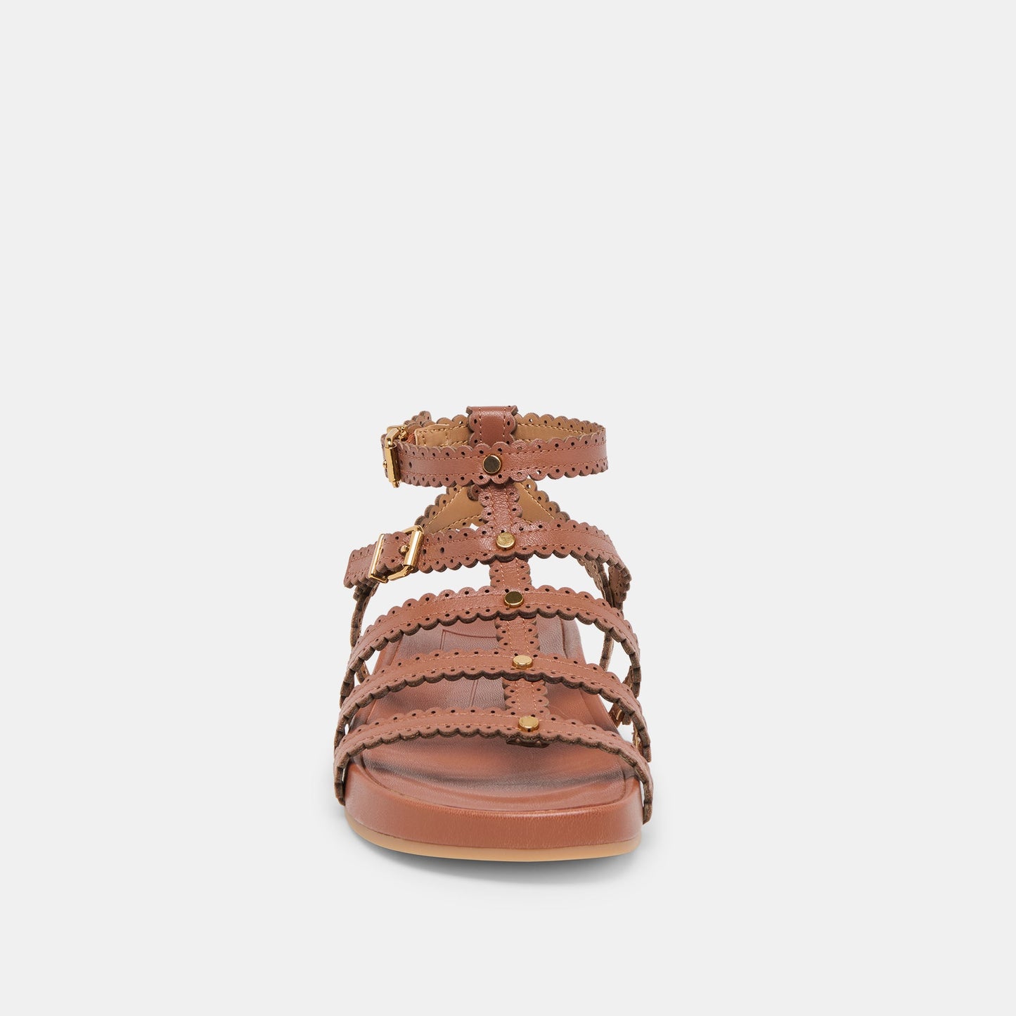 Susana Cognac Leather Sandals