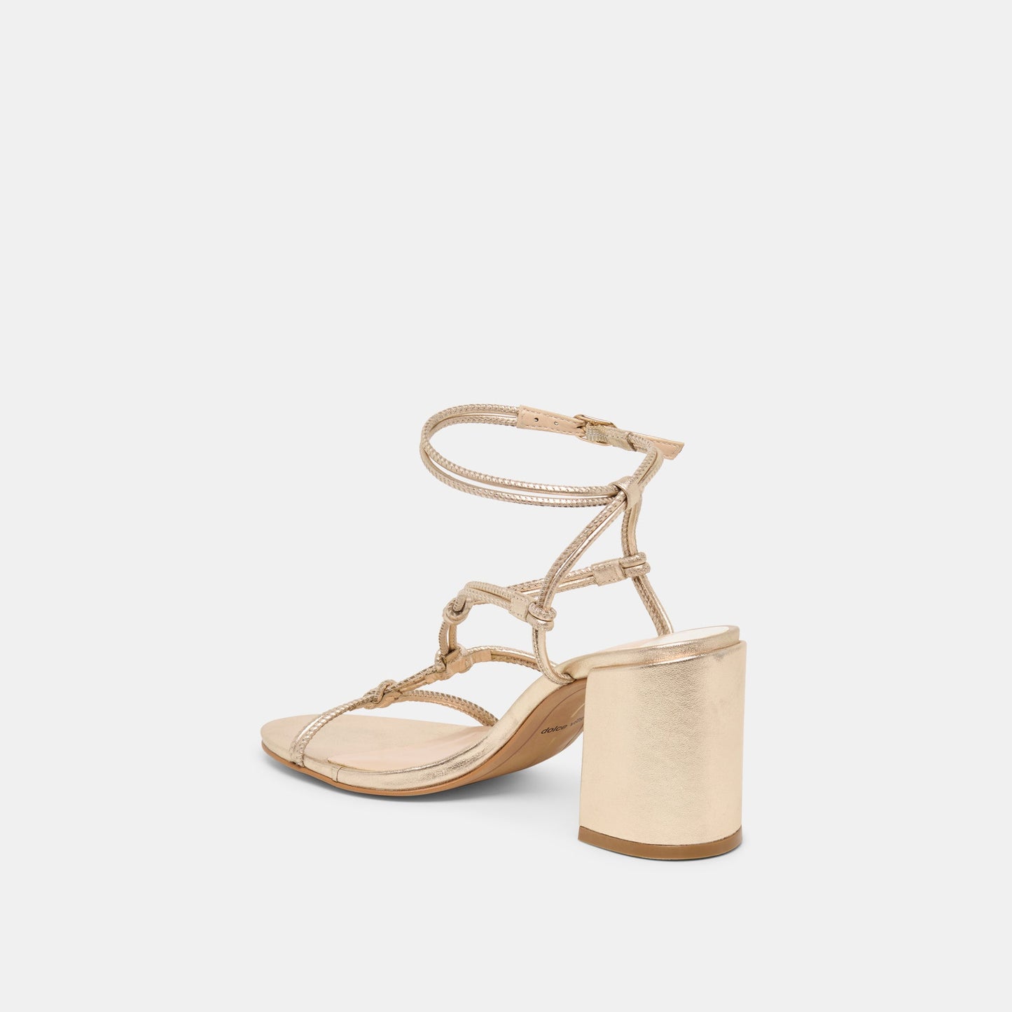 Fizzy Gold Leather Heels