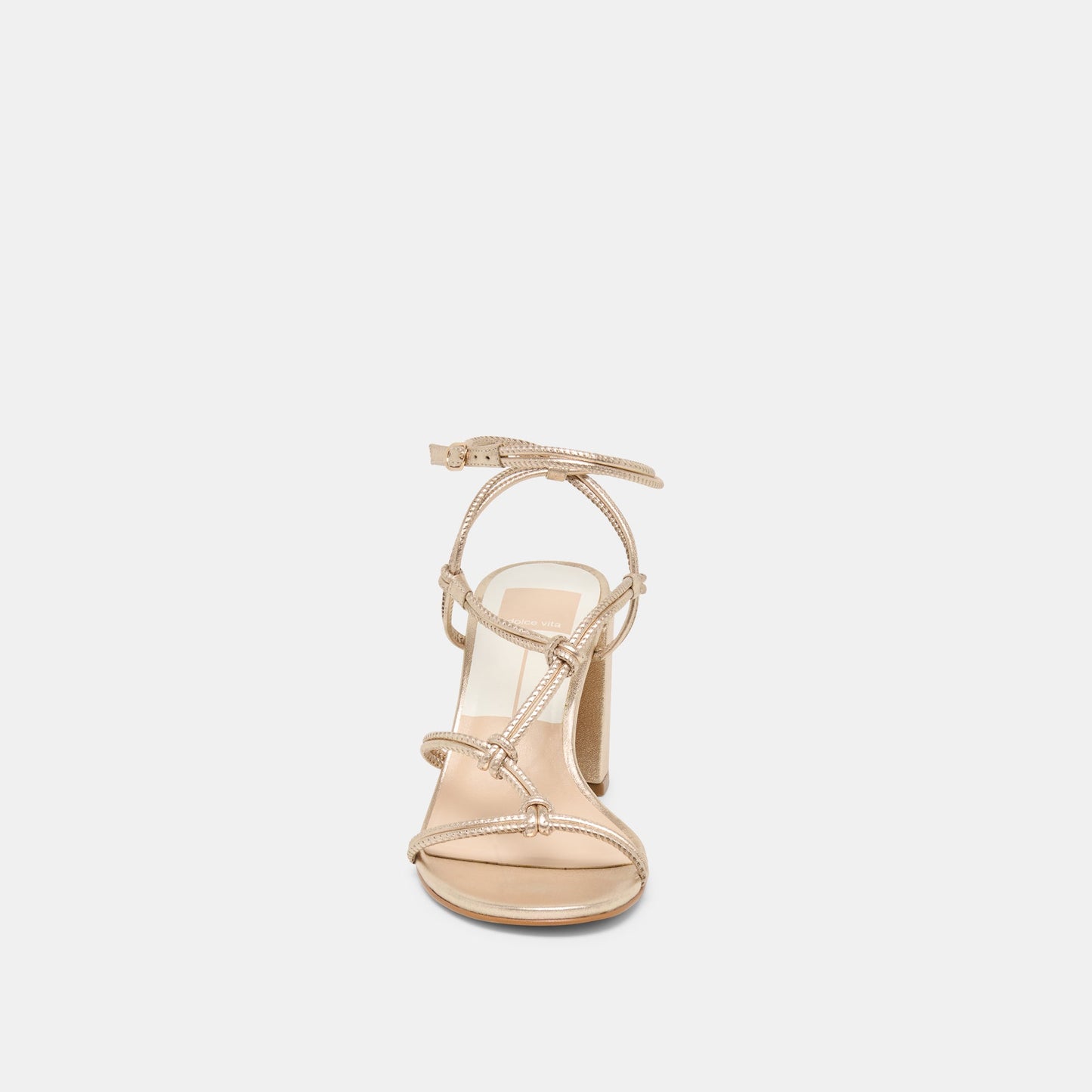 Fizzy Gold Leather Heels
