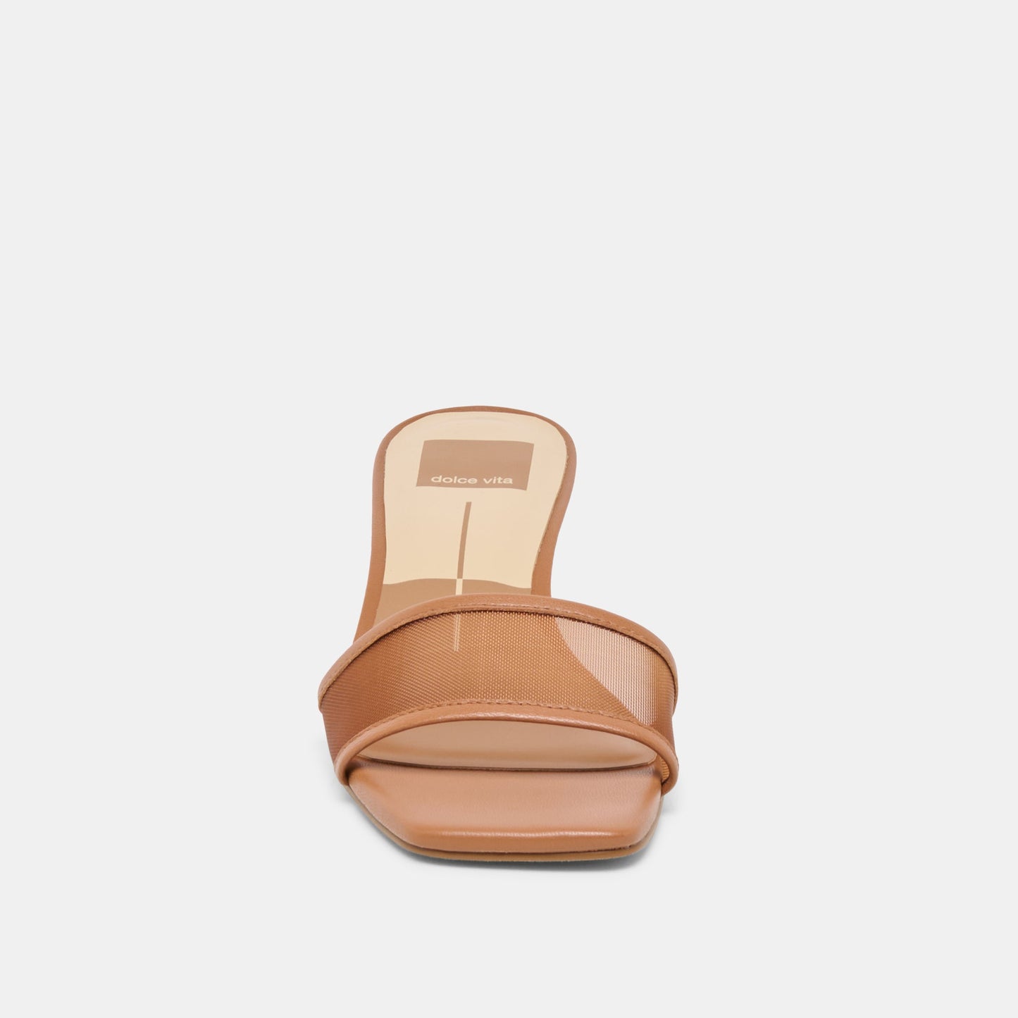 Rexa Mesh Caramel Mesh Heels