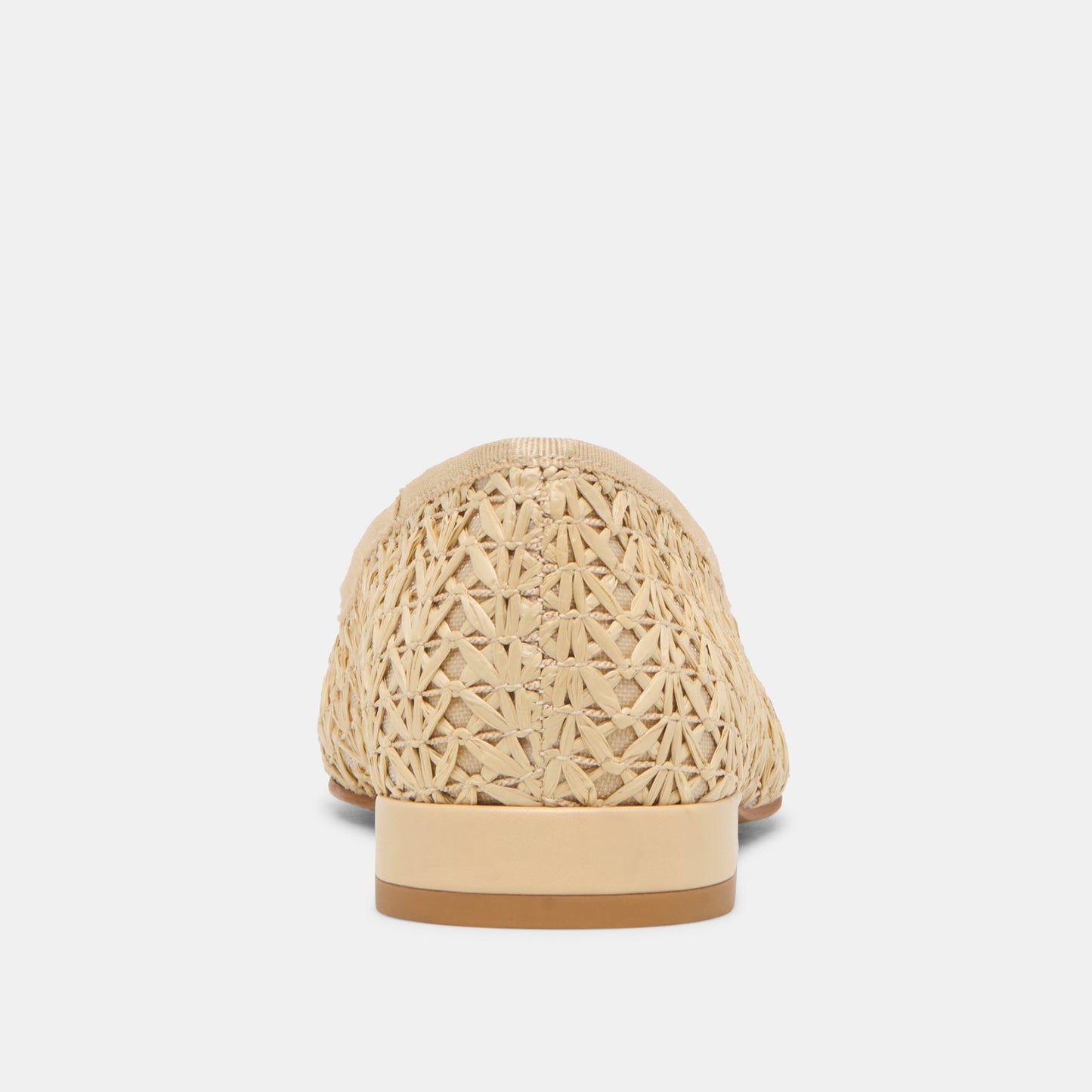 Ulicia Lt Natural Cross Hatch Raffia Ballet Flats