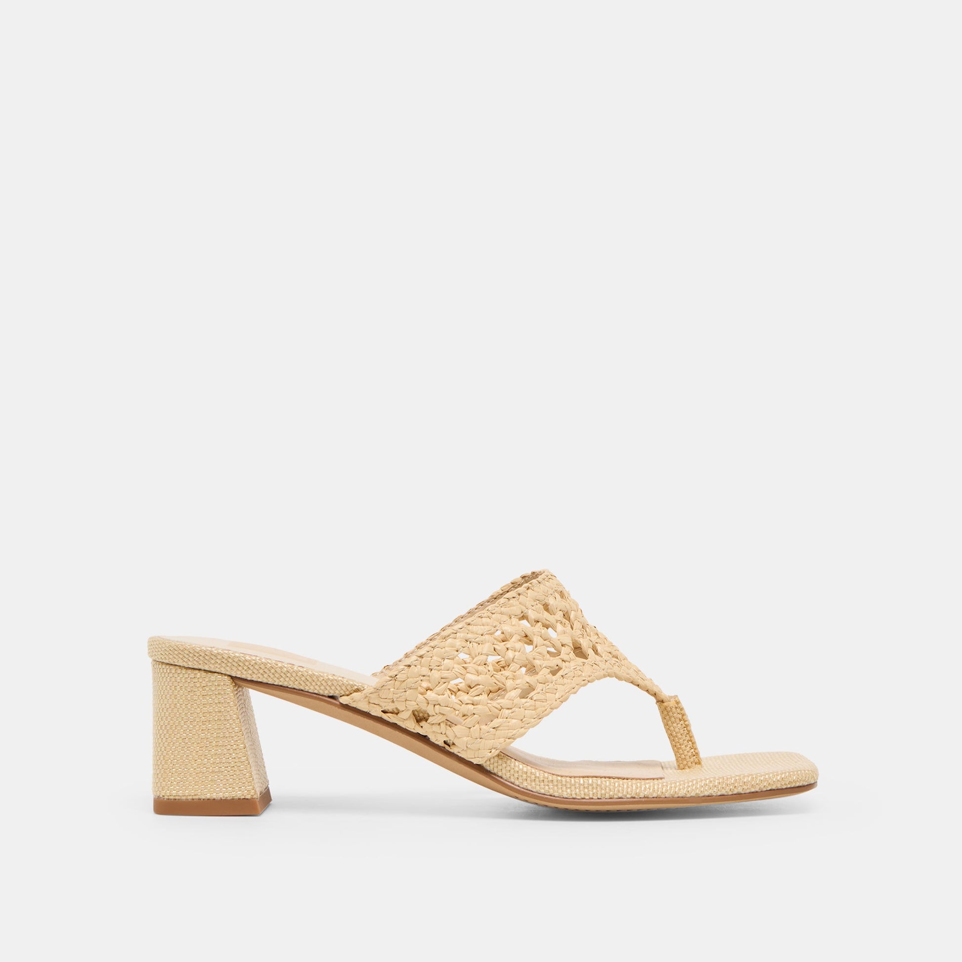 Barlo Lt Natural Woven Raffia Heels