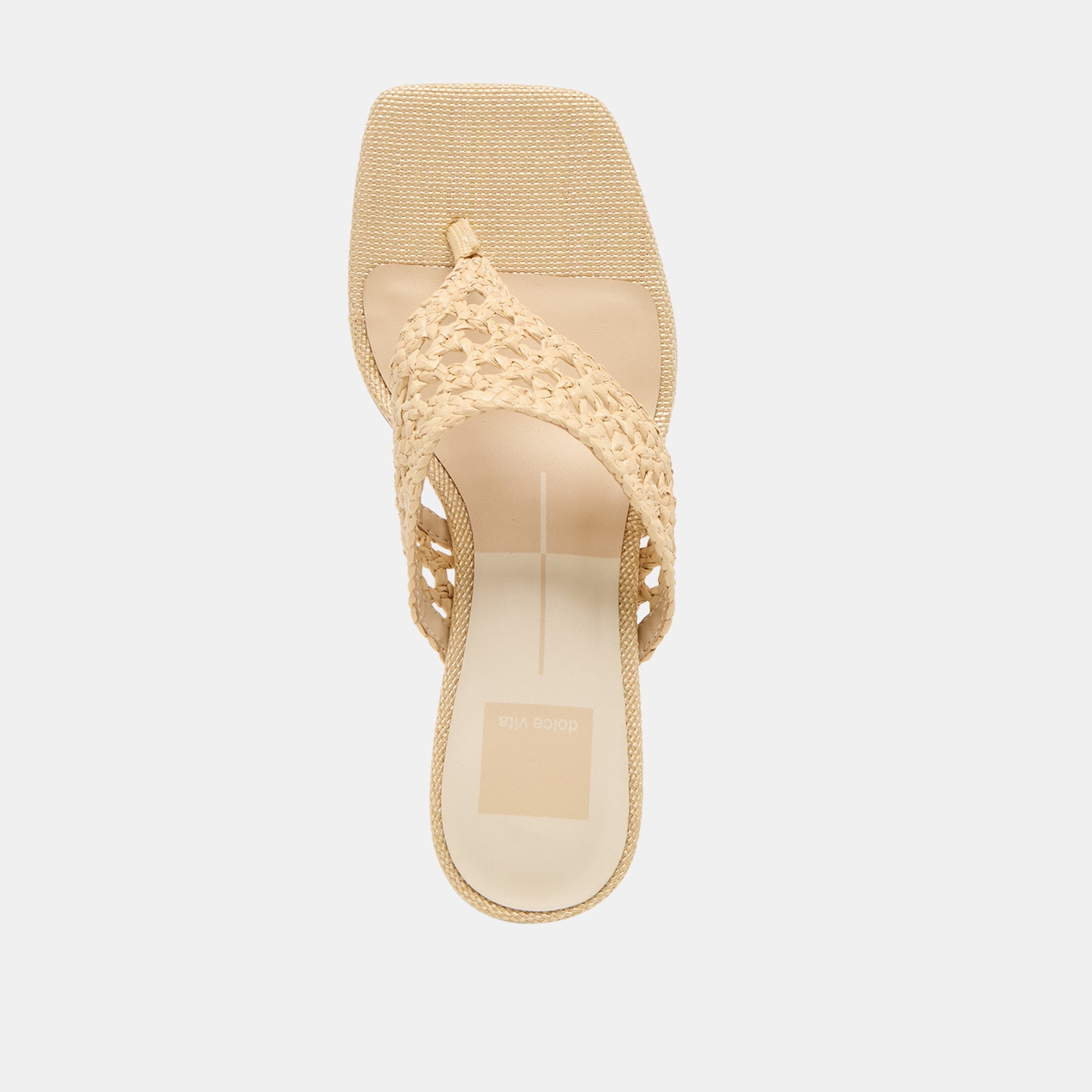 Barlo Lt Natural Woven Raffia Heels