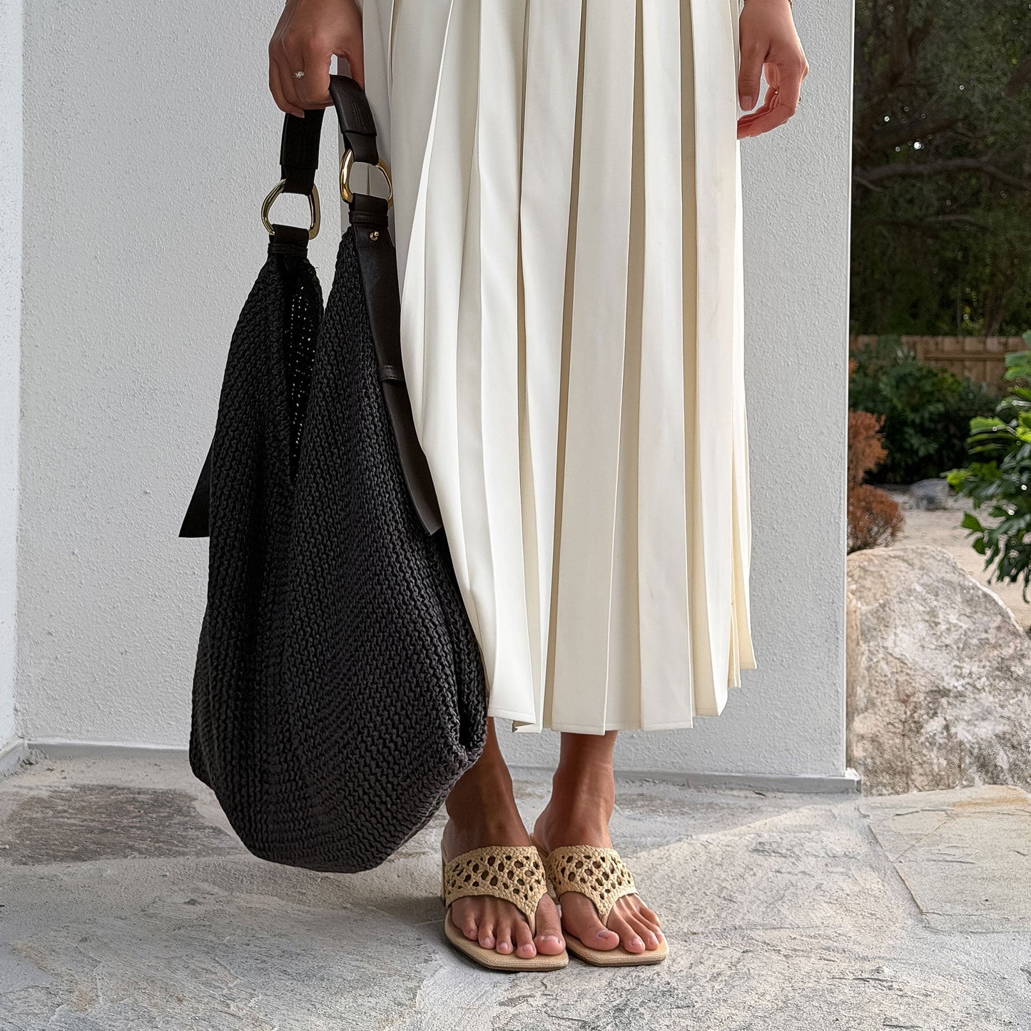 Barlo Lt Natural Woven Raffia Heels