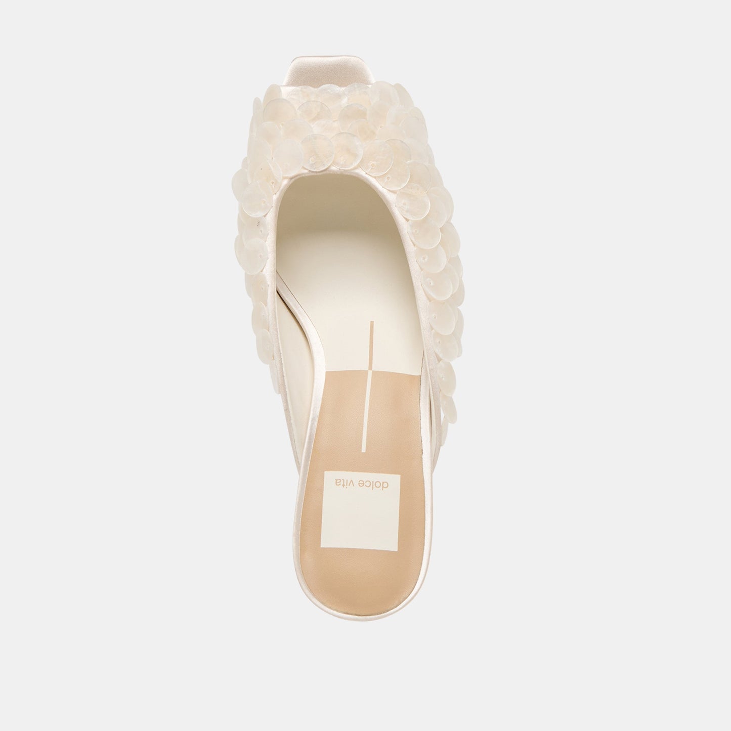 Samary Confetti Off White Satin Heels