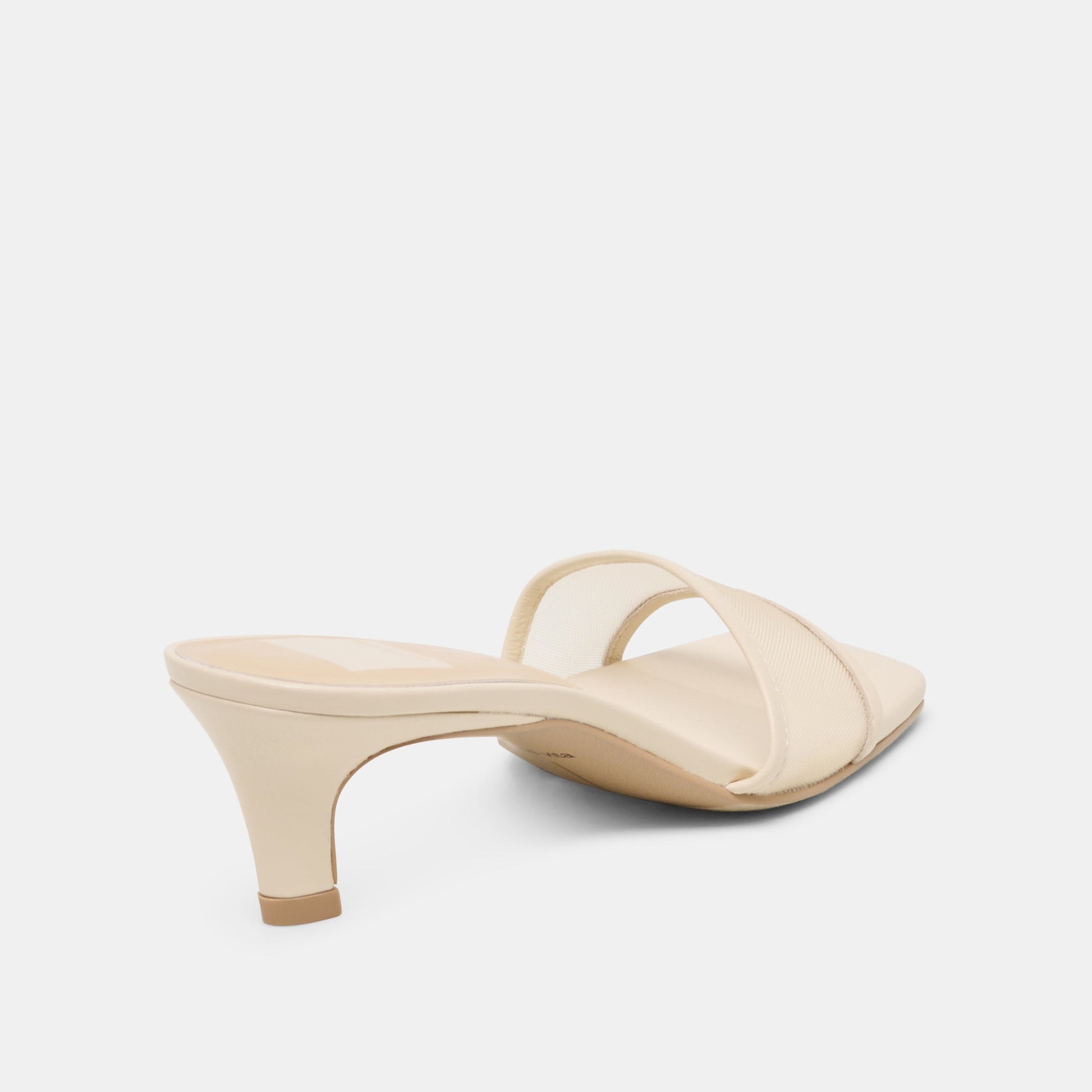 Rexa Mesh Creme Mesh Heels