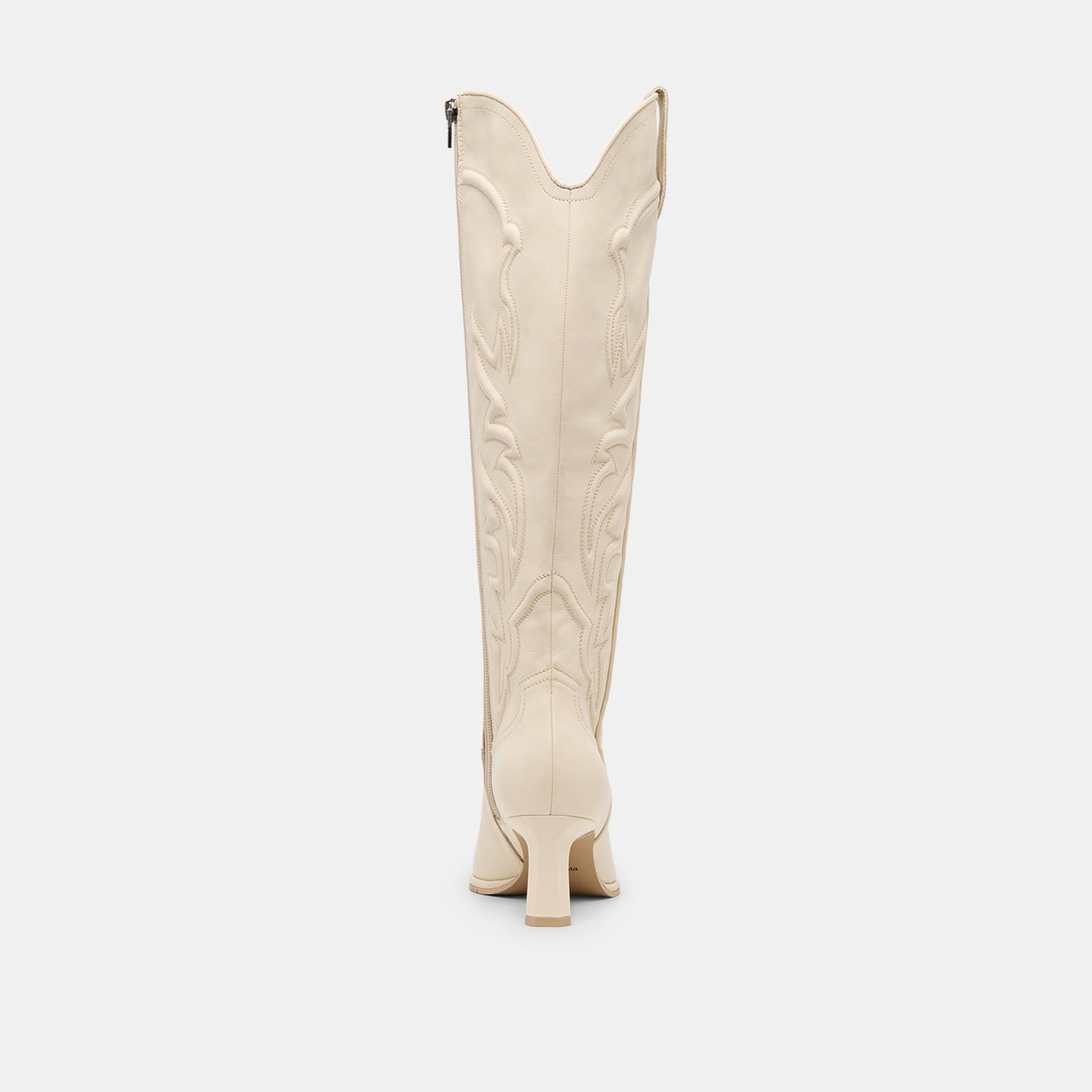 Alisa Creme Leather Boots