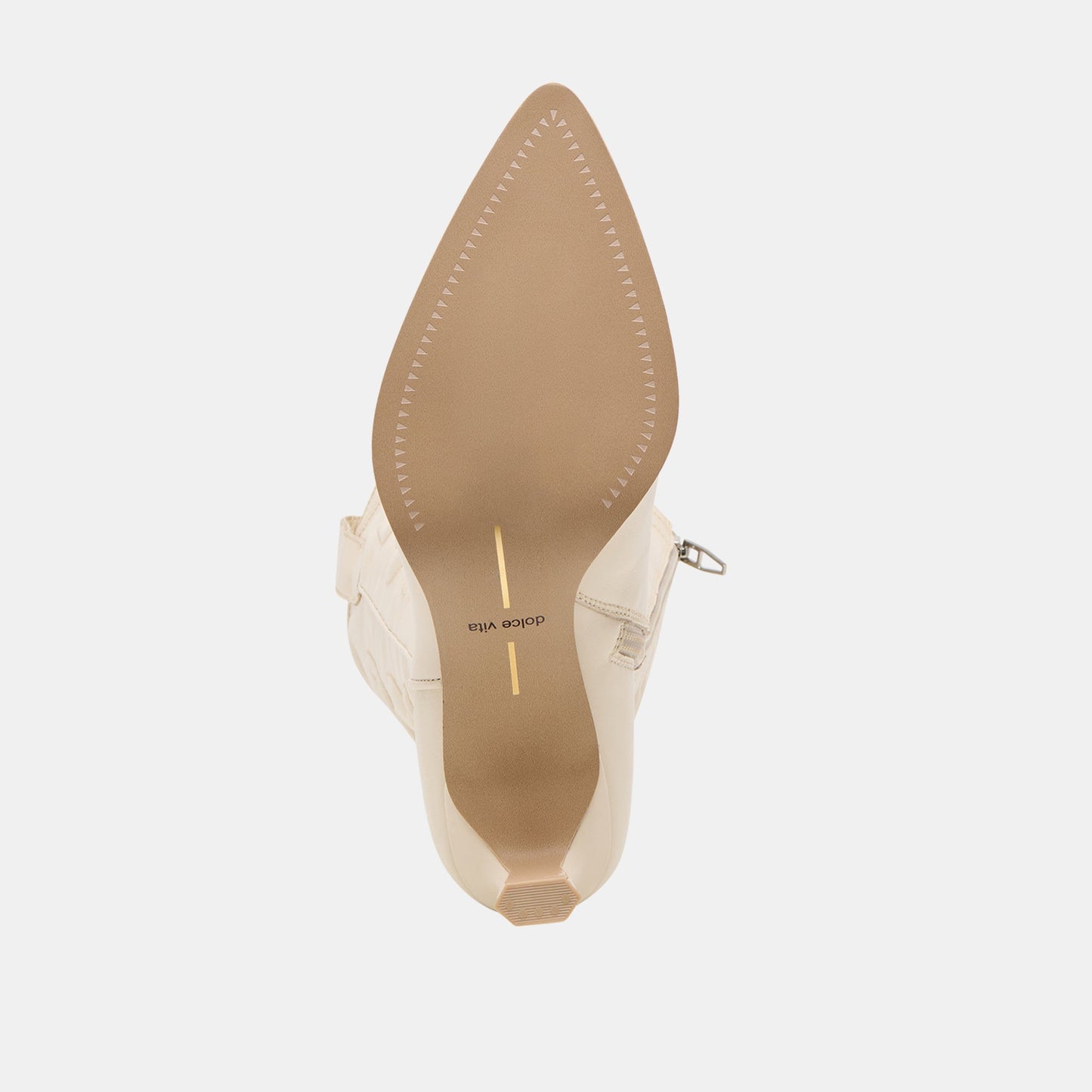 Alisa Creme Leather Boots