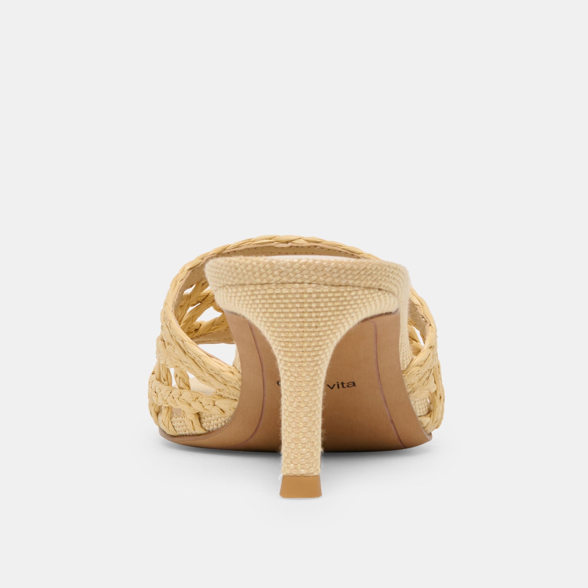 Bowen Lt Natural Raffia Heels