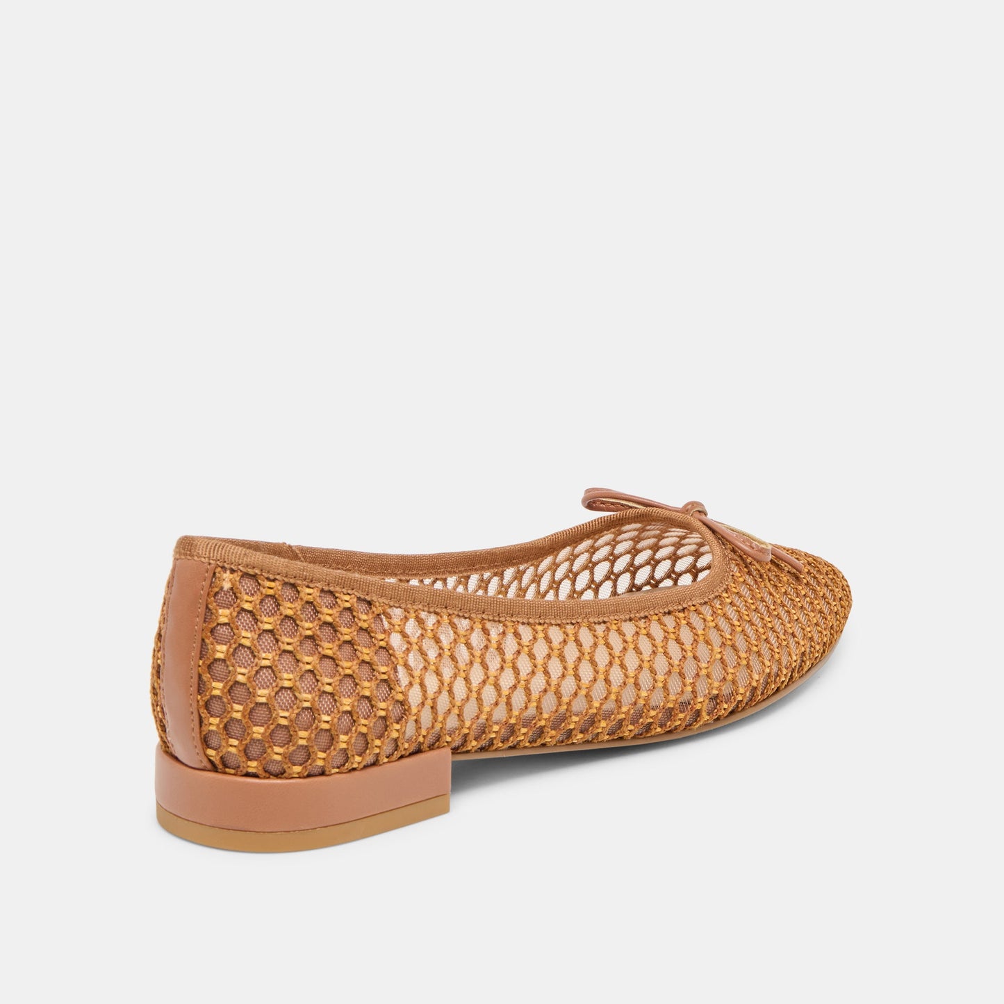 Ulicia Coral Woven Mesh Ballet Flats