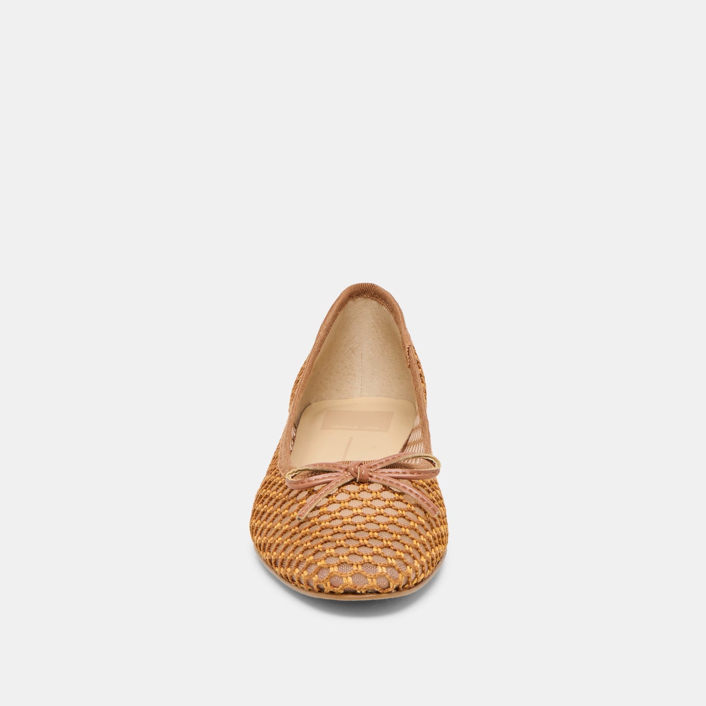 Ulicia Coral Woven Mesh Ballet Flats