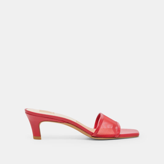 Rexa Mesh Cherry Mesh Heels
