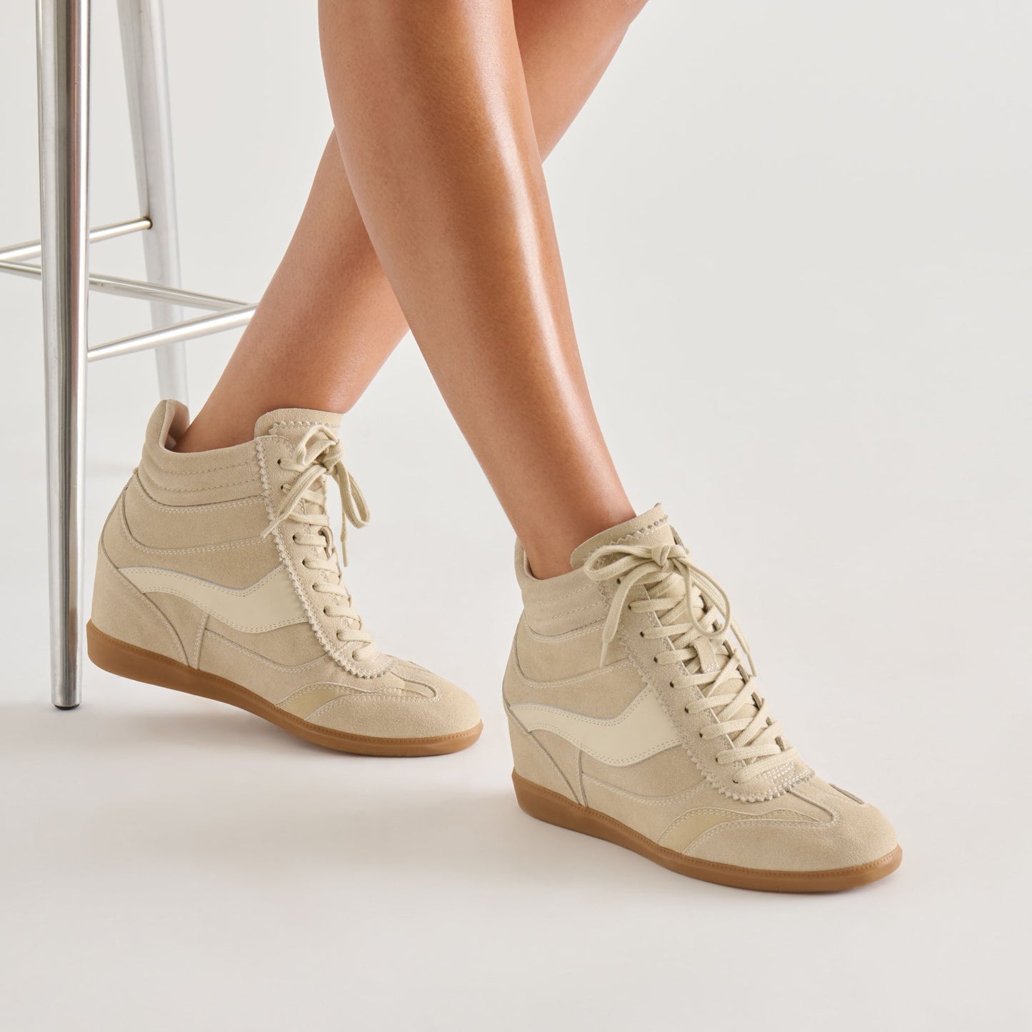 Issac Oatmeal Suede Sneakers