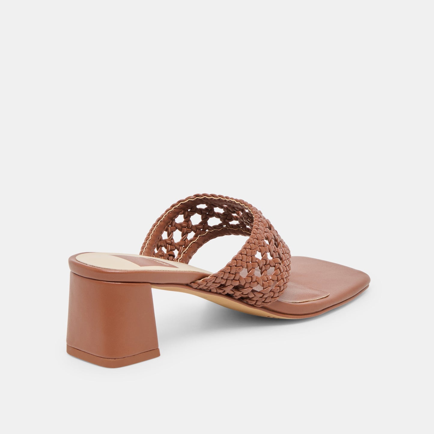 Barlo Cognac Woven Stella Heels