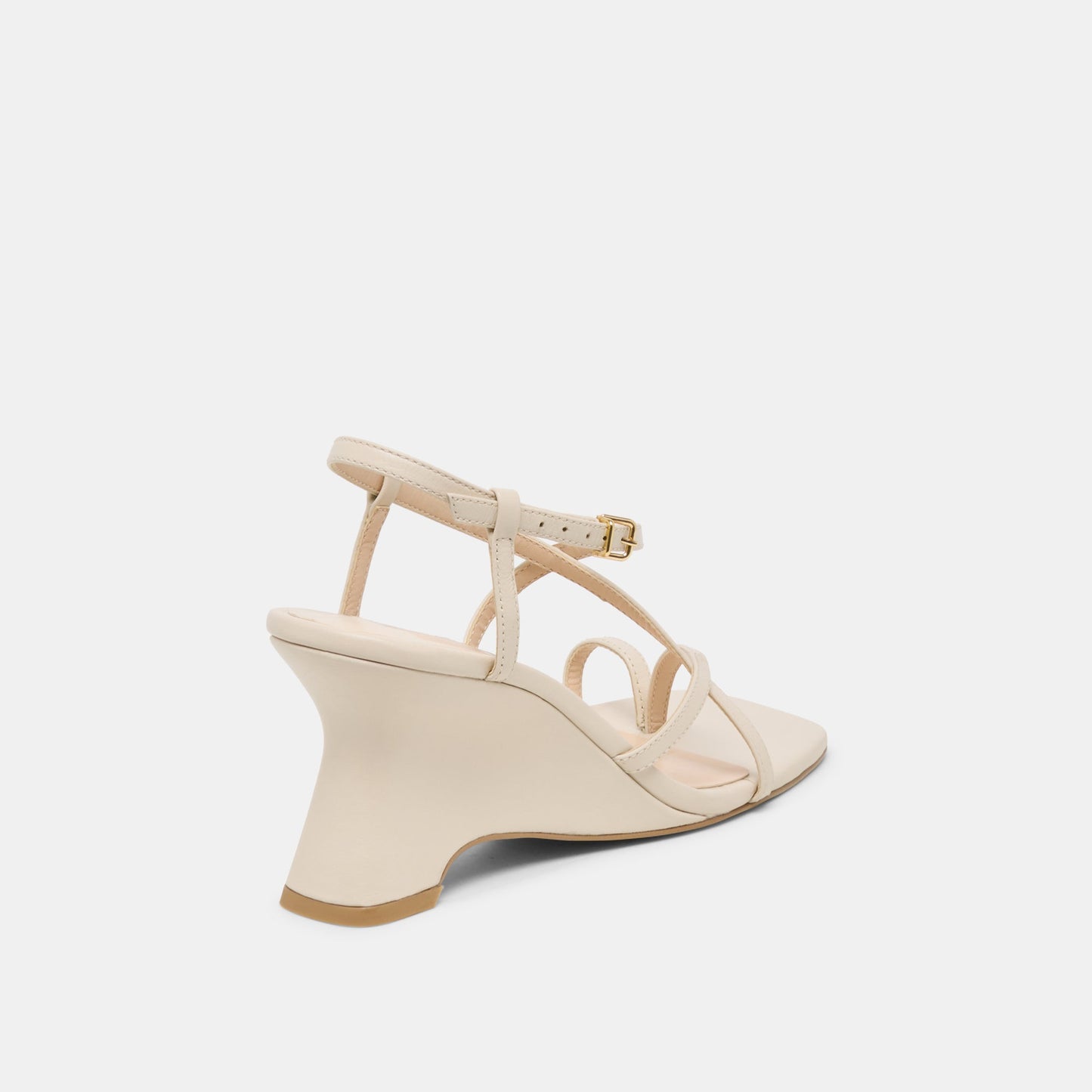 Aylee Cream Leather Wedges