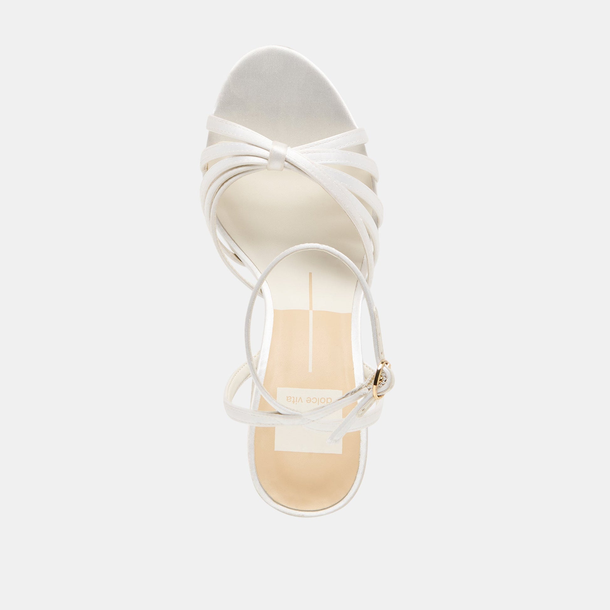 Ronica True White Satin Heels