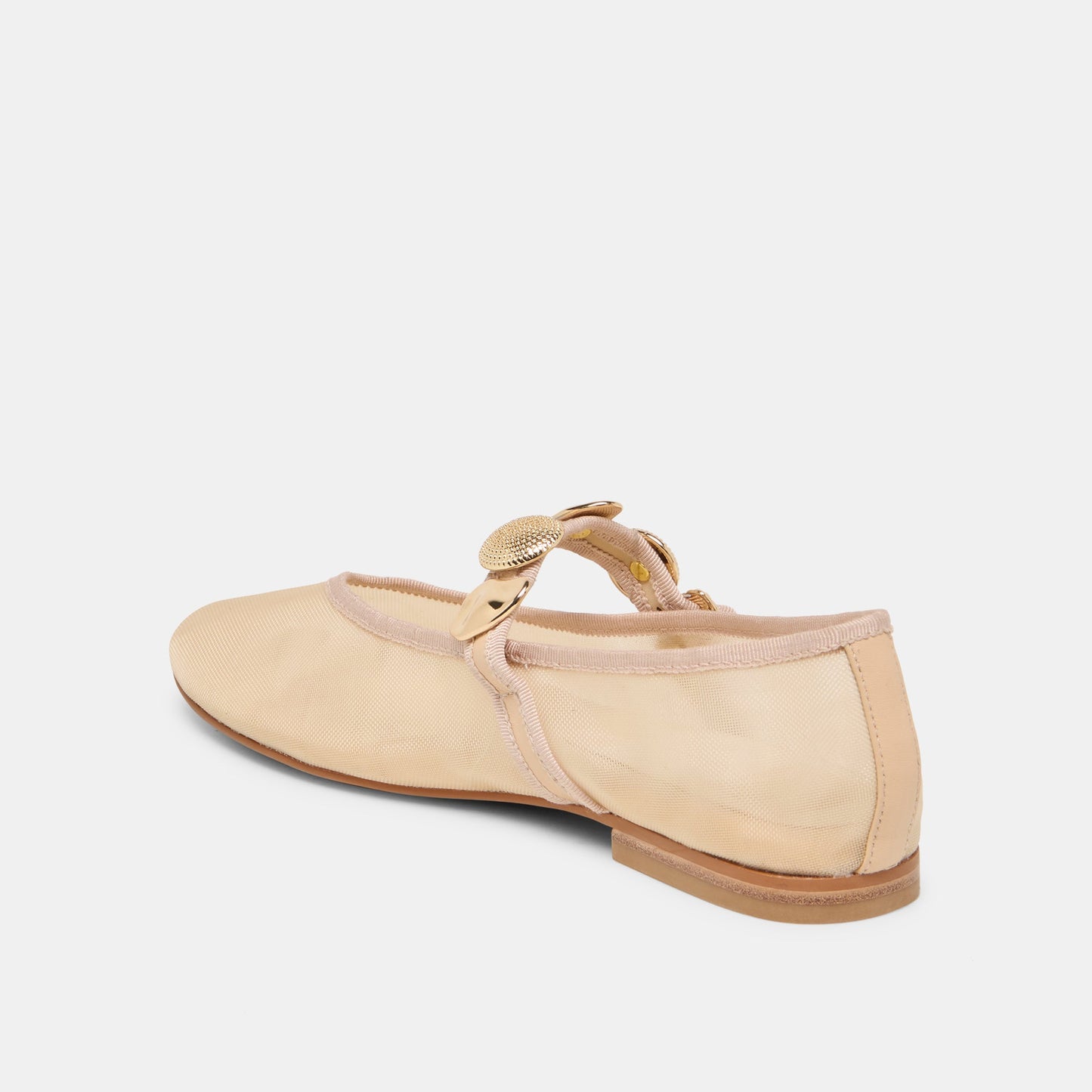 Relan French Vanilla Mesh Ballet Flats
