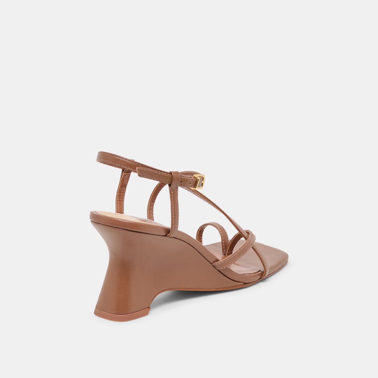 Aylee Cognac Leather Wedges
