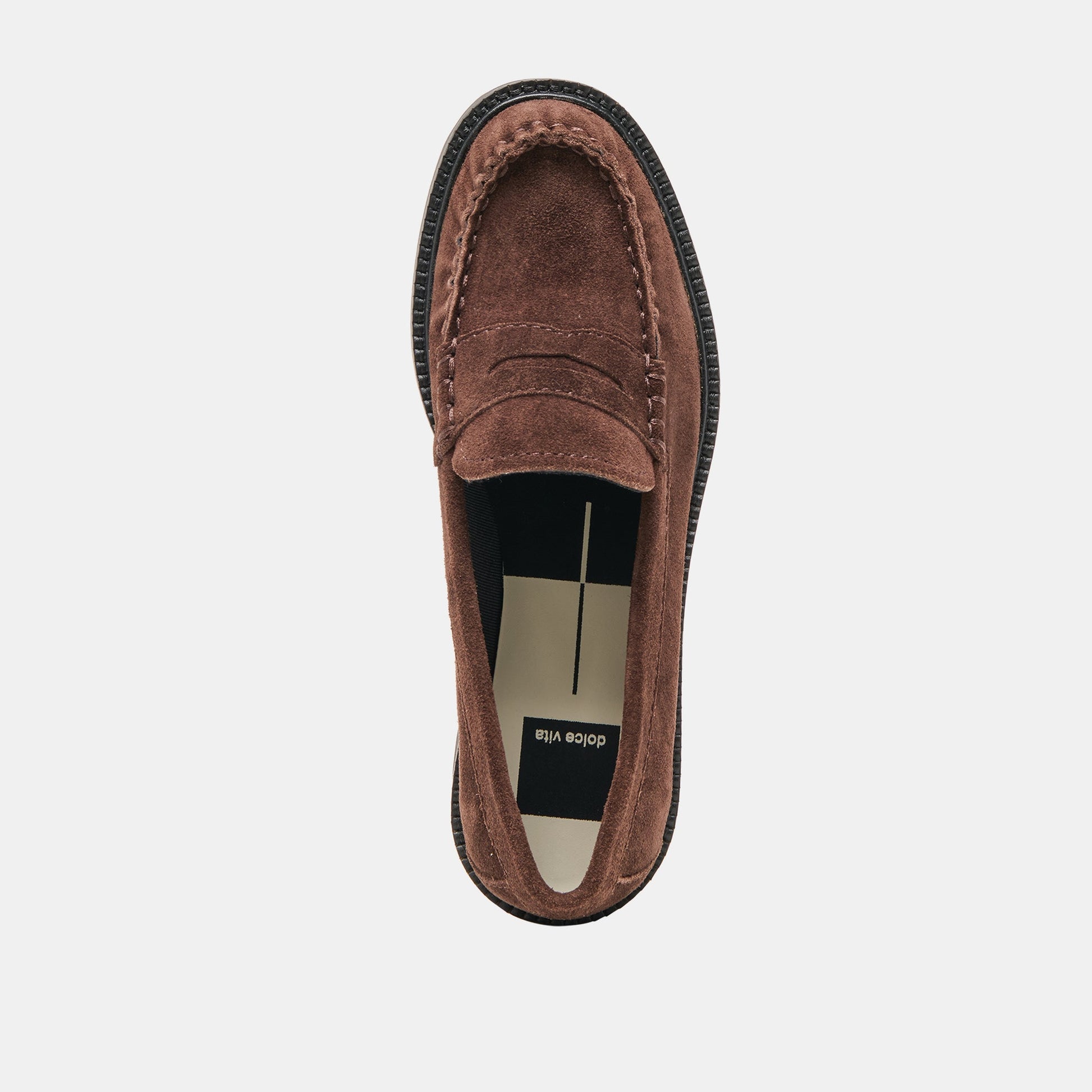 Merek Dk Brown Suede Loafers