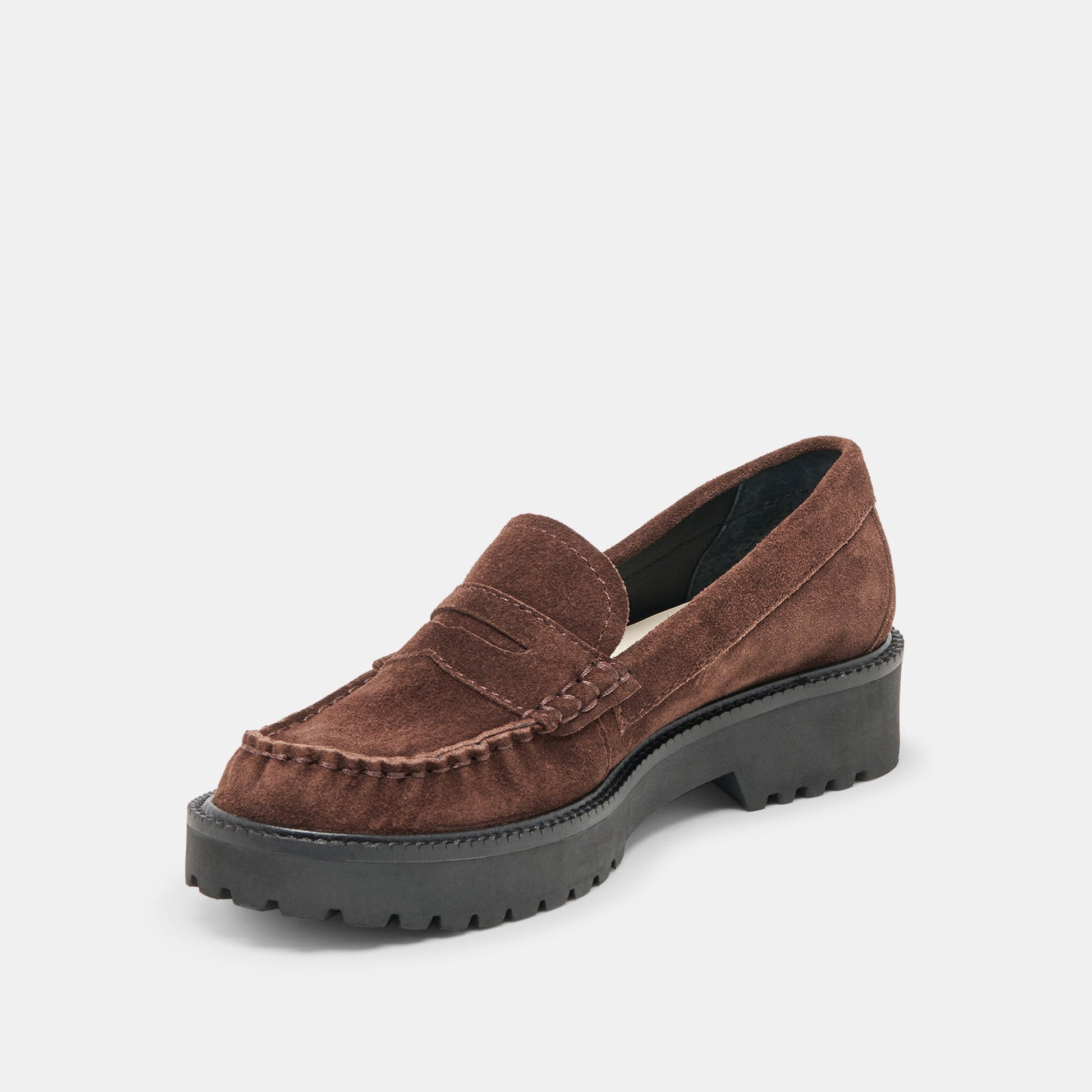 Merek Dk Brown Suede Loafers