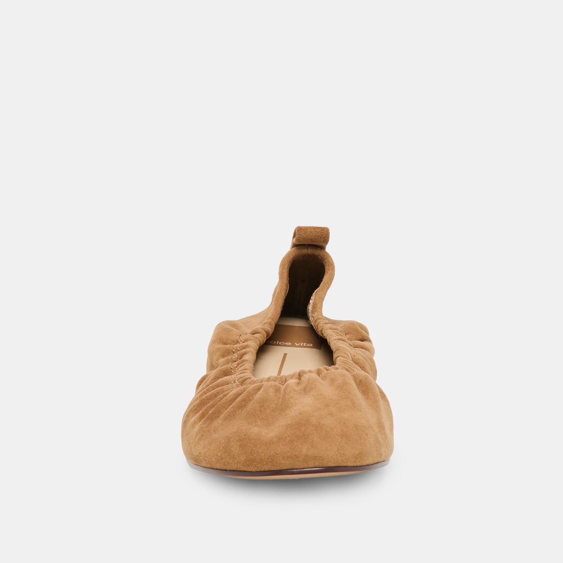 Conrad Lt Brown Suede Ballet Flats