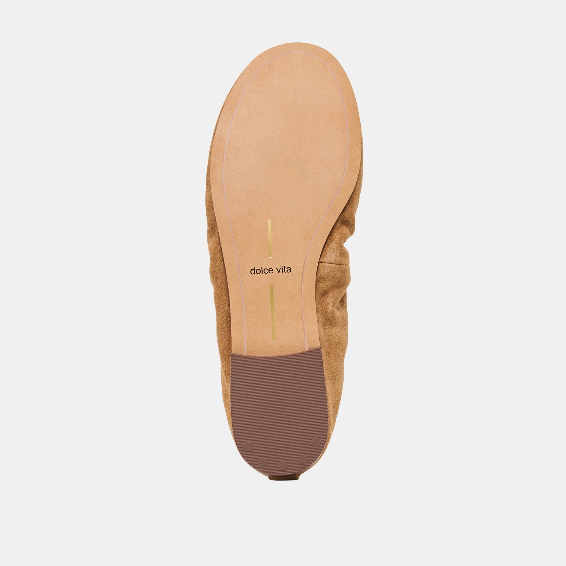 Conrad Lt Brown Suede Ballet Flats