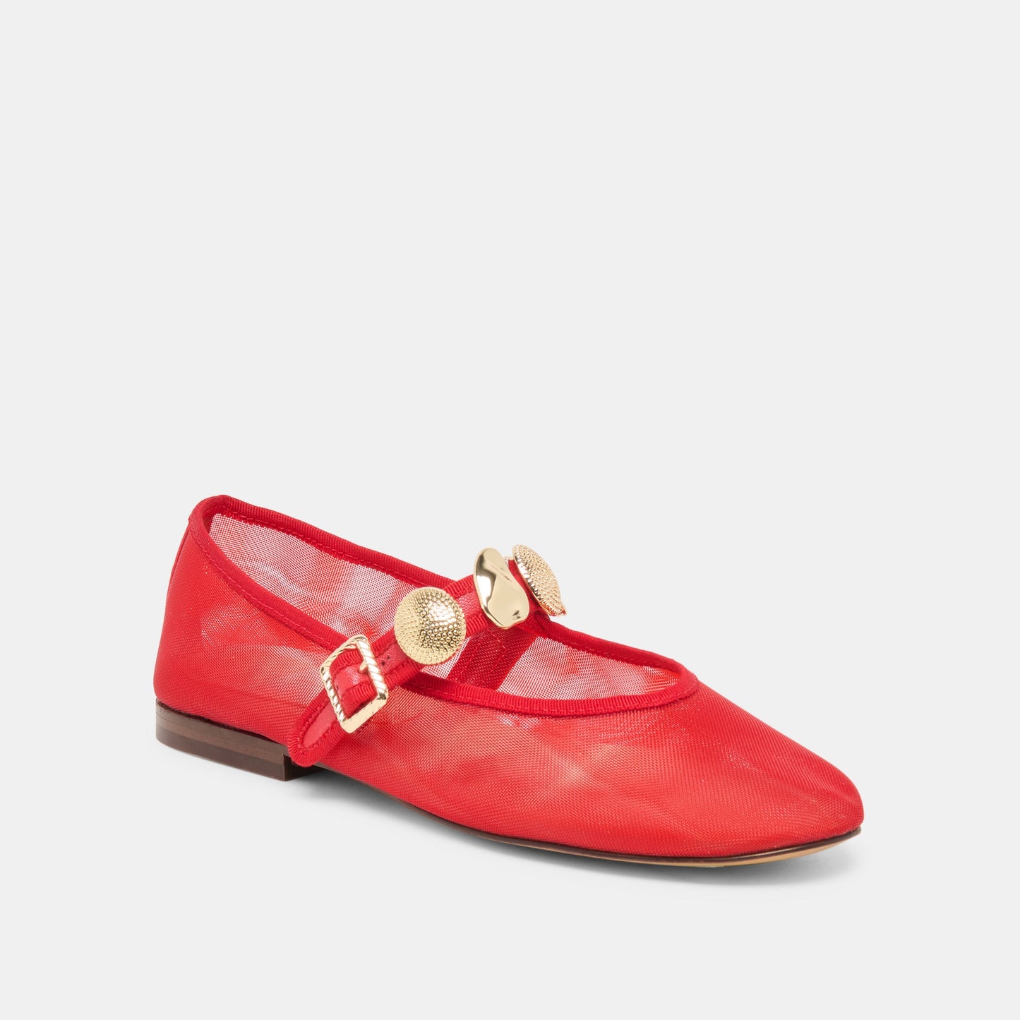 Relan Mesh Chili Mesh Ballet Flats