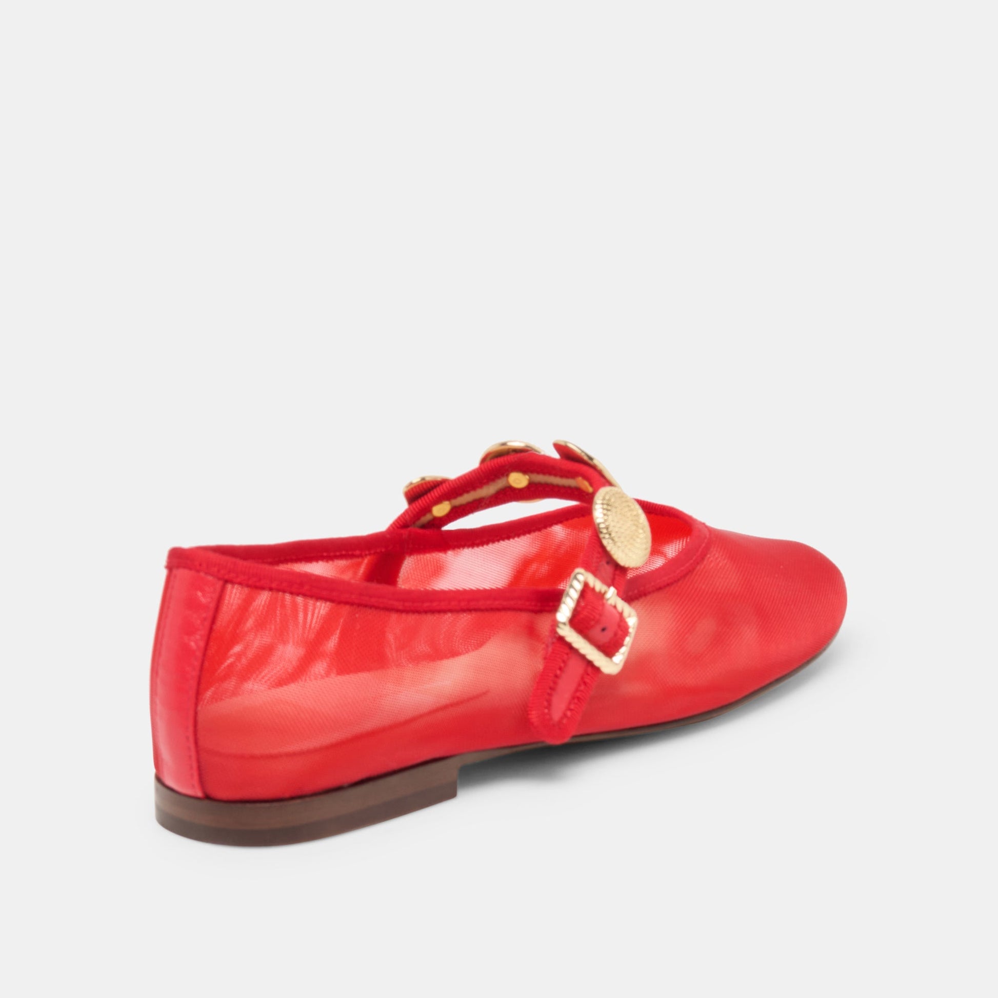 Relan Mesh Chili Mesh Ballet Flats