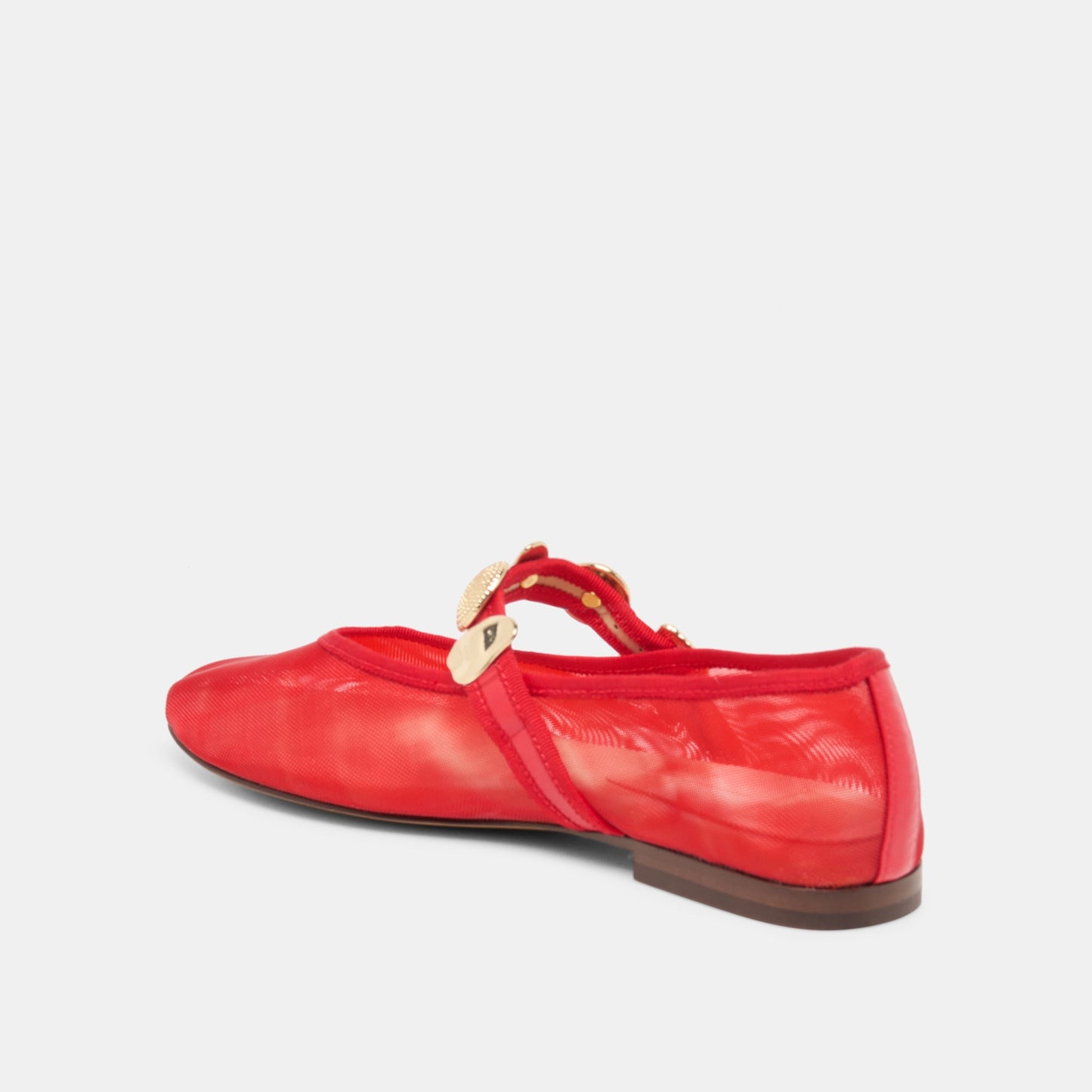 Relan Mesh Chili Mesh Ballet Flats