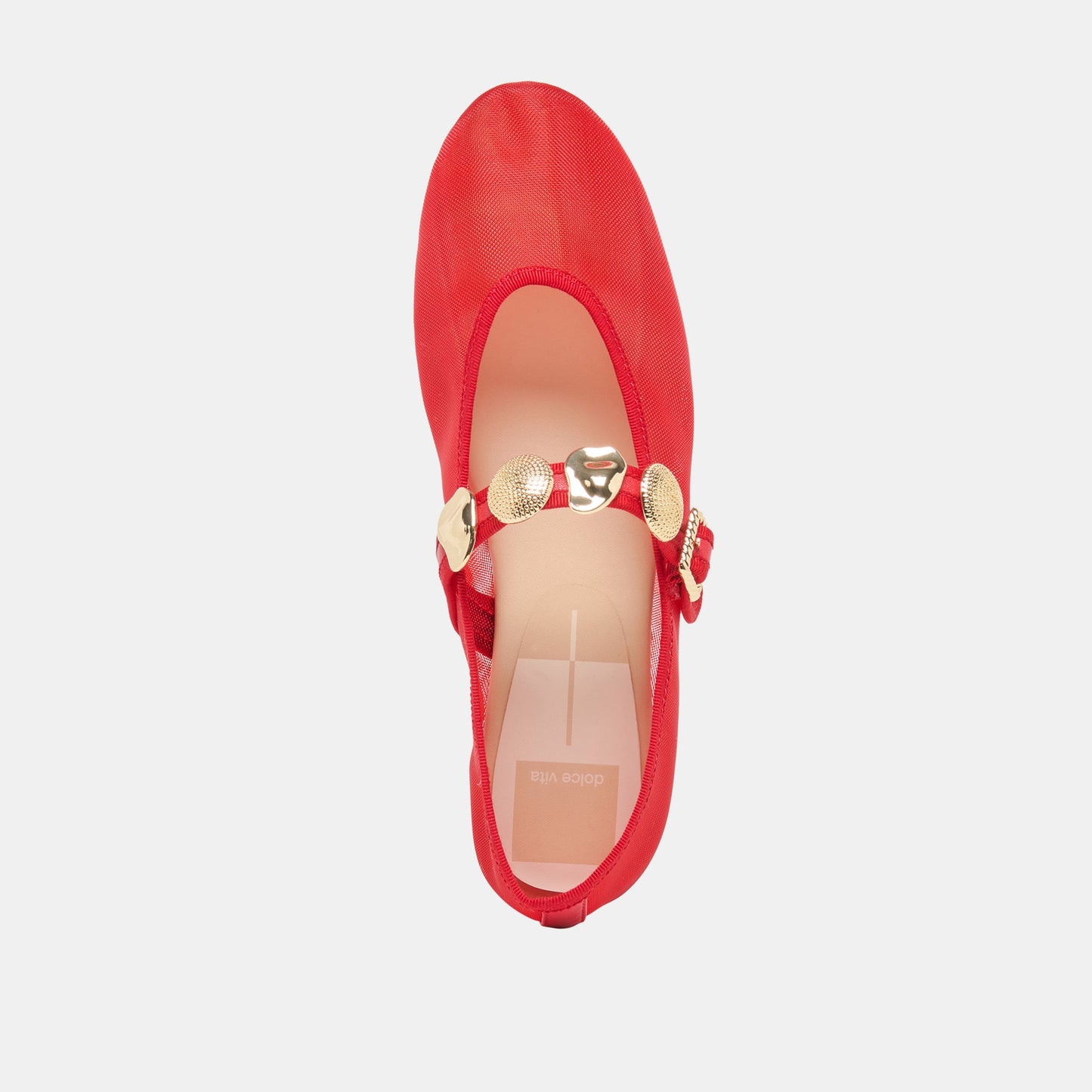 Relan Mesh Chili Mesh Ballet Flats