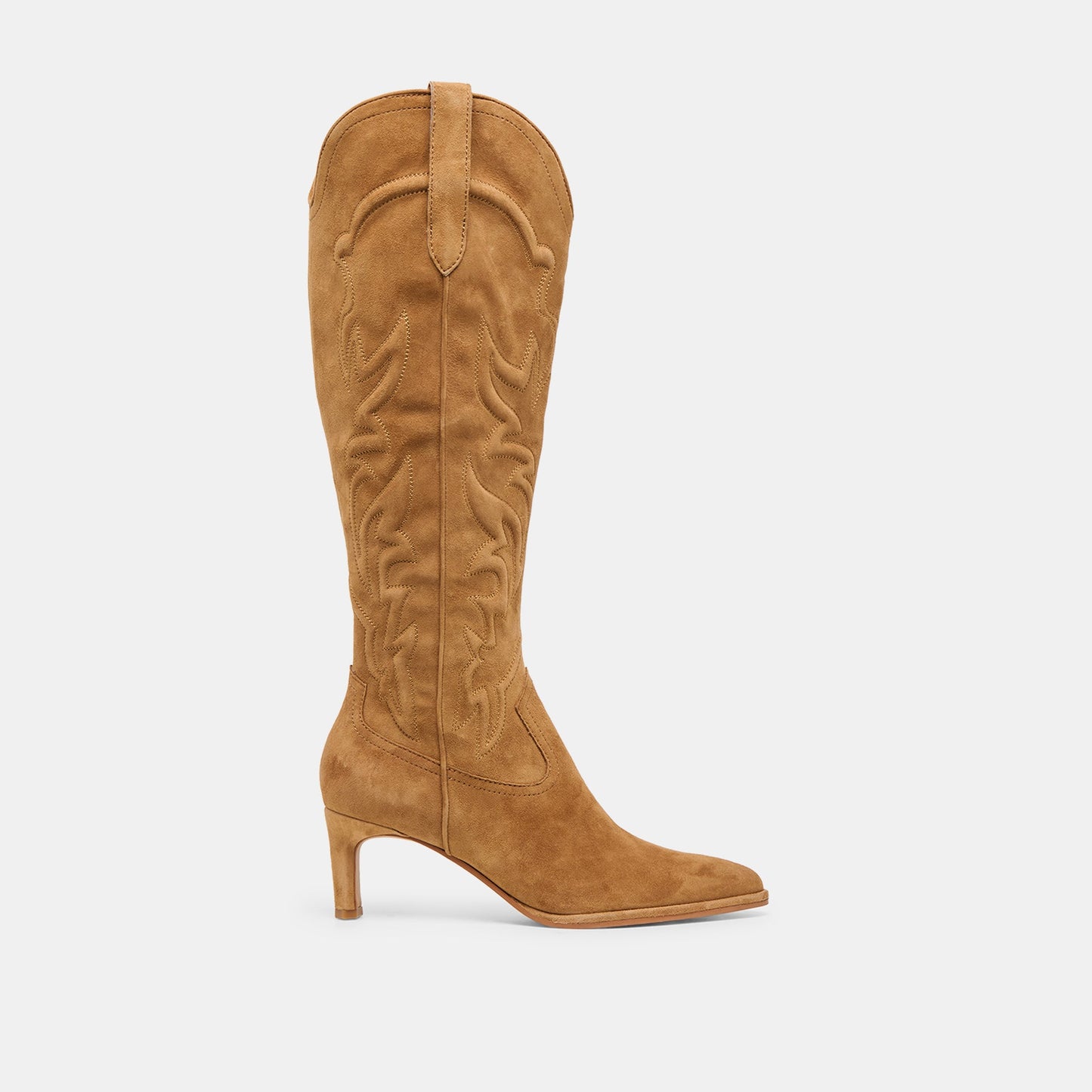 Alisa Lt Brown Suede Boots