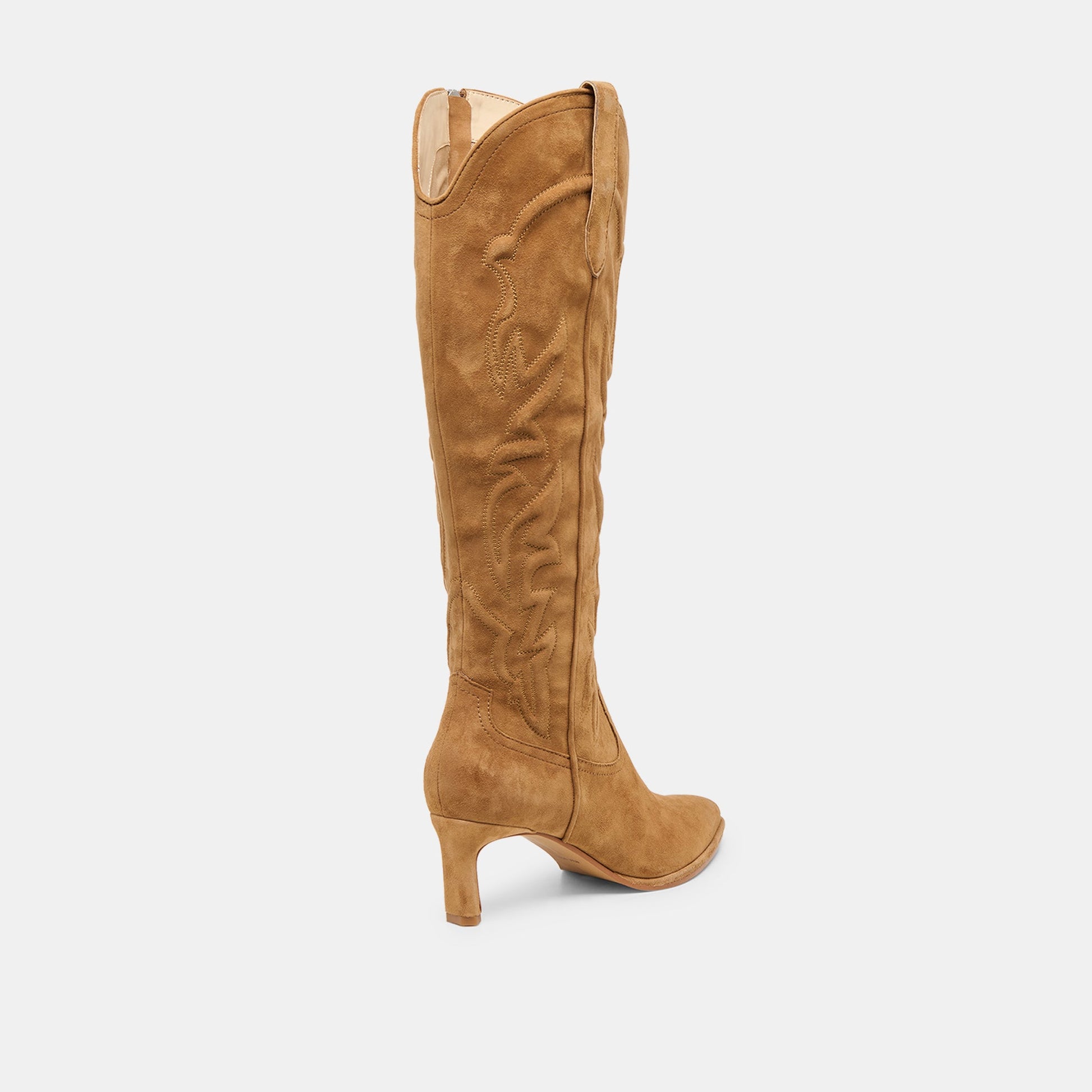 Alisa Lt Brown Suede Boots