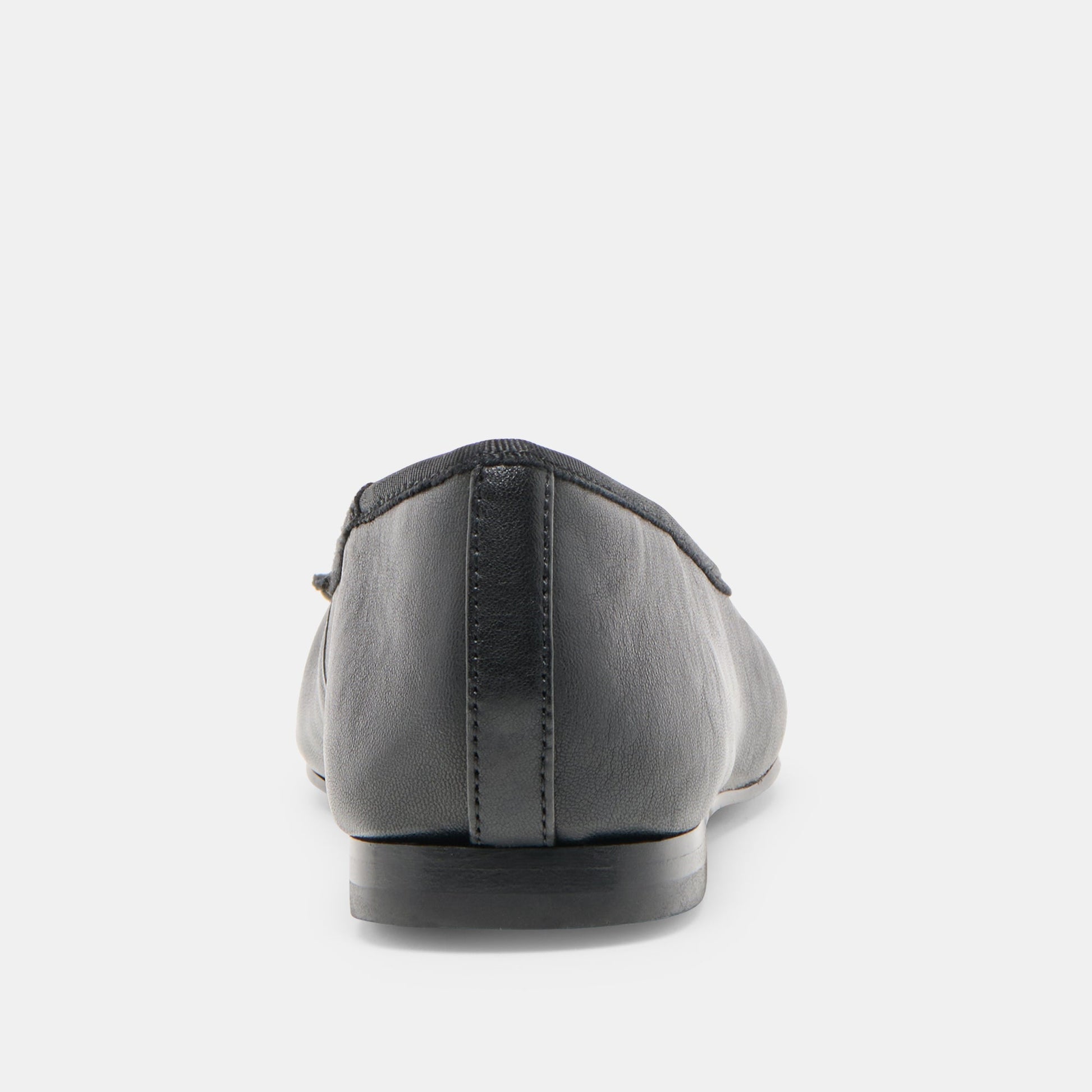 Ritla Wide Black Leather Ballet Flats