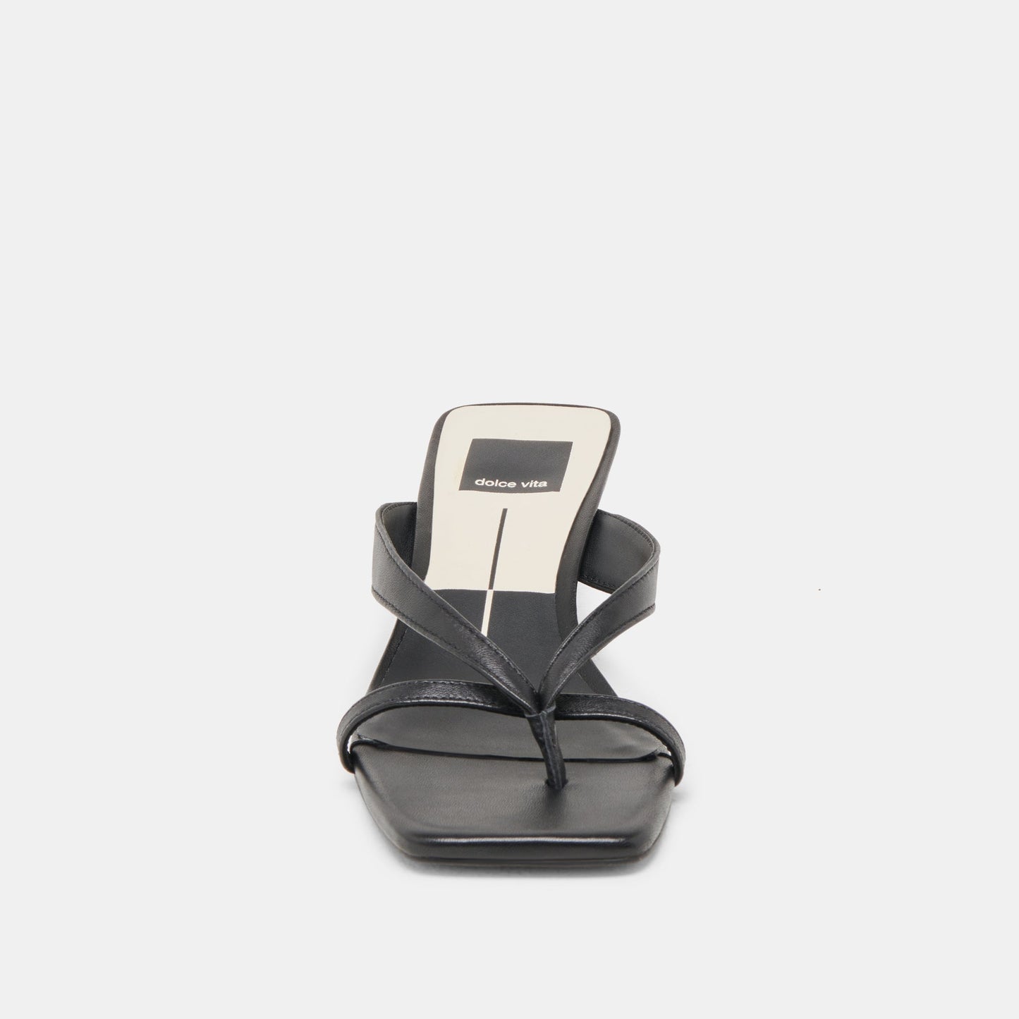 BREVEL WIDE HEELS ONYX LEATHER
 – Dolce Vita