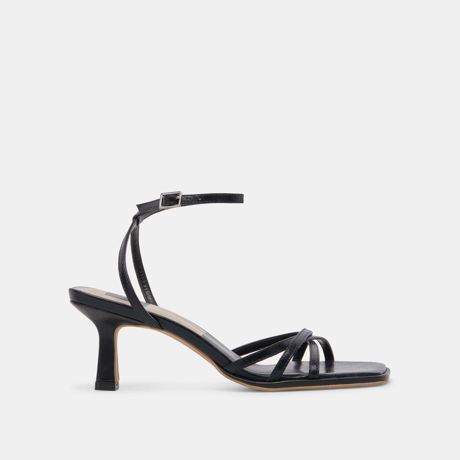 Manji Wide Midnight Patent Leather Heels